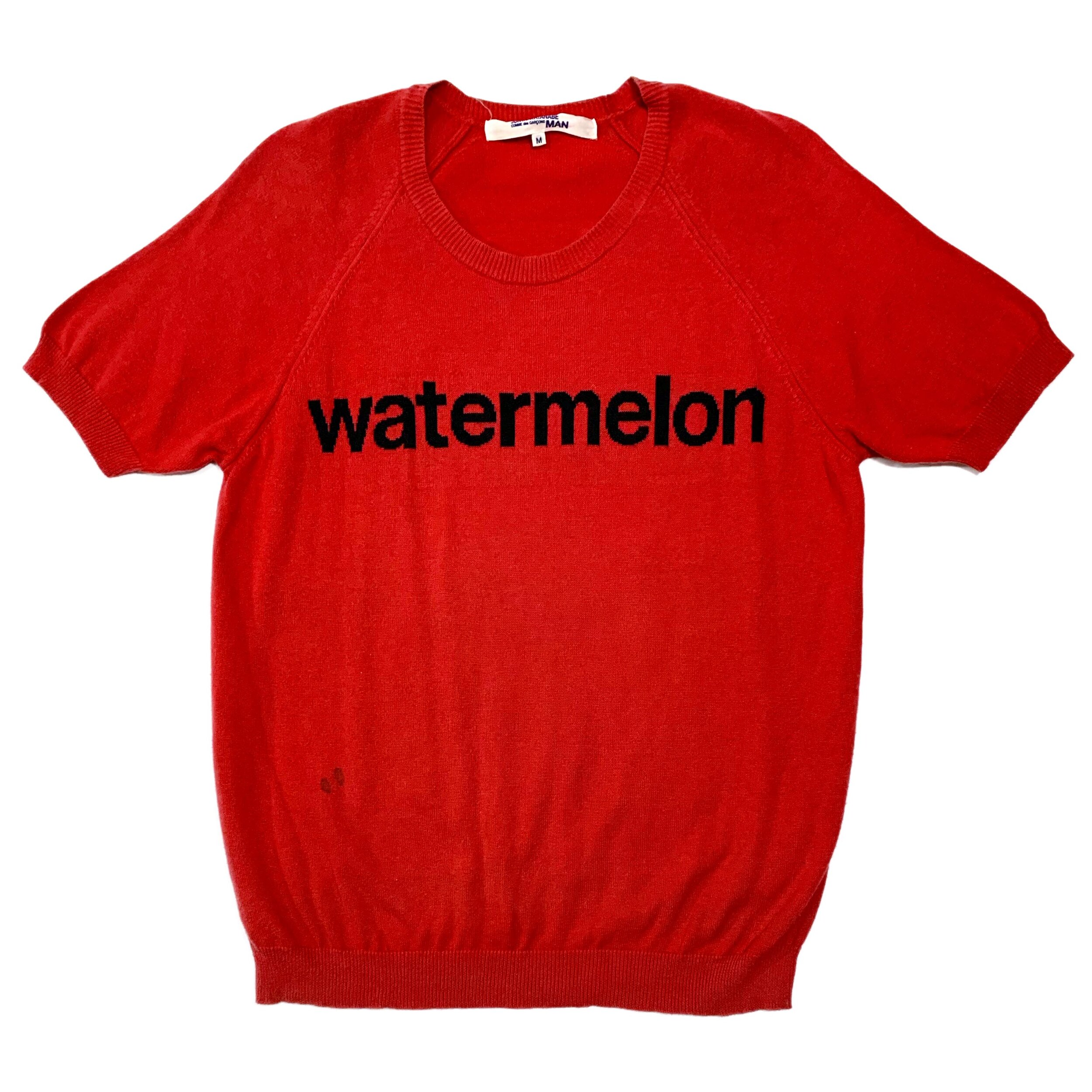 'Watermelon' Poem Knitted Cotton T-Shirt