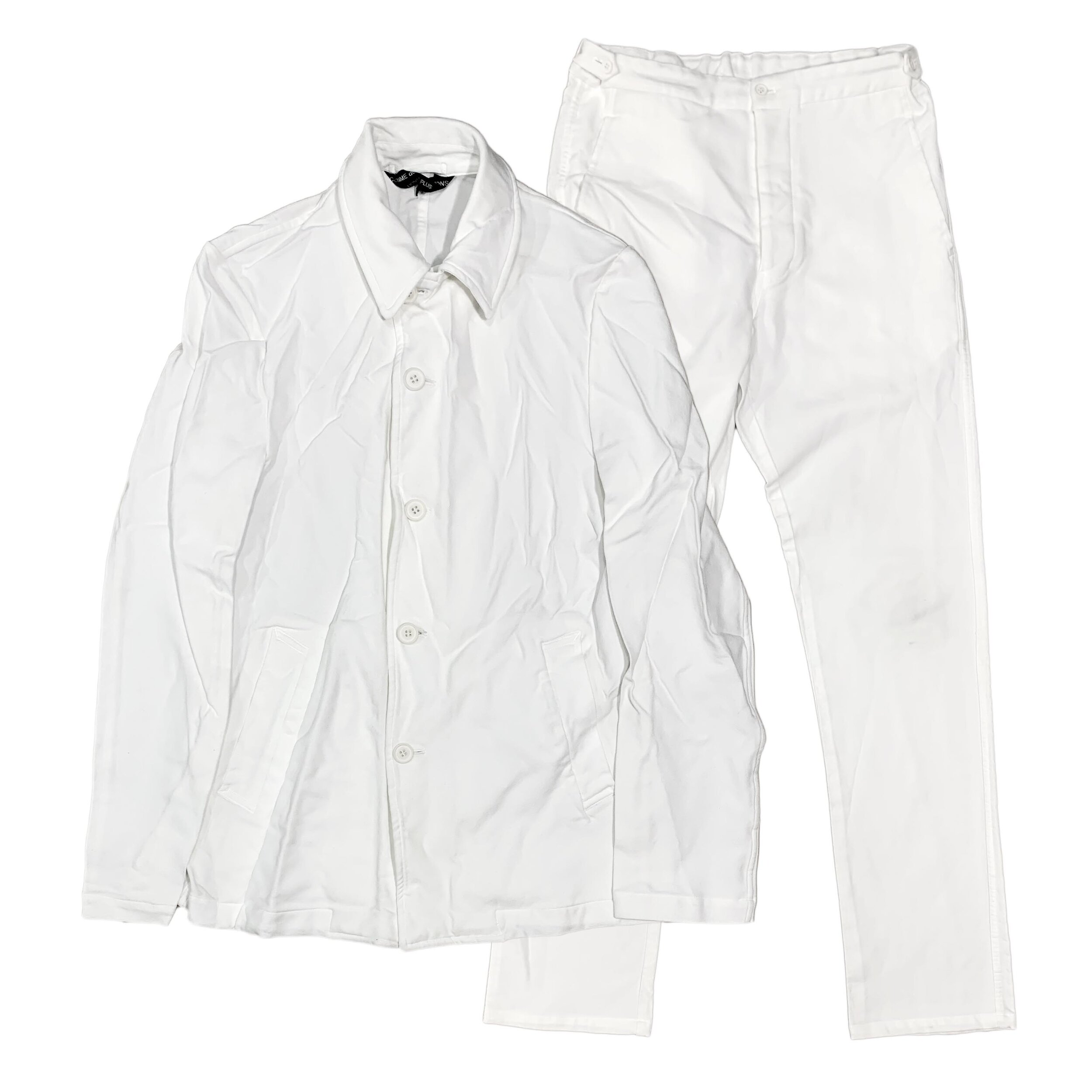 Wrinkled Polyester Suit