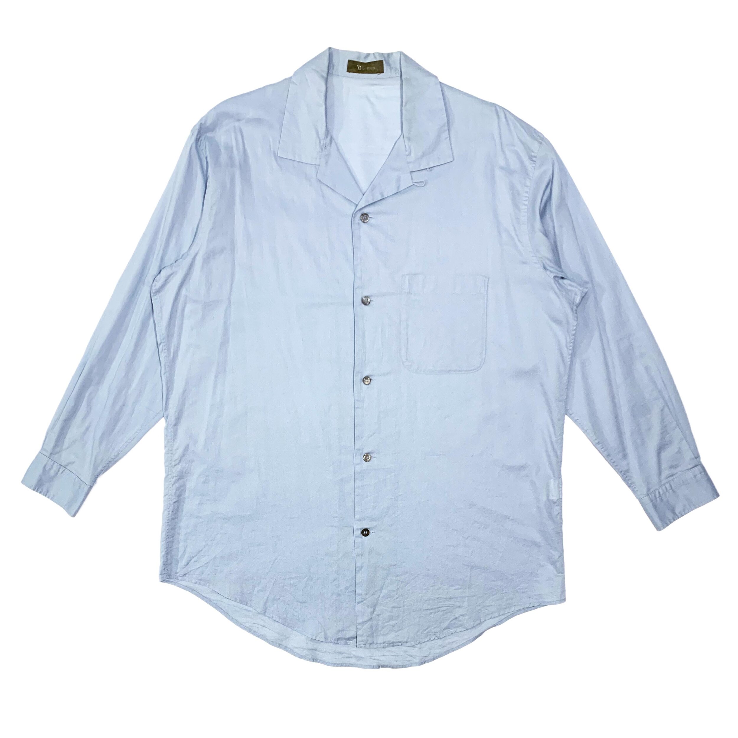 Oversized Cotton Camp Collar Shirt