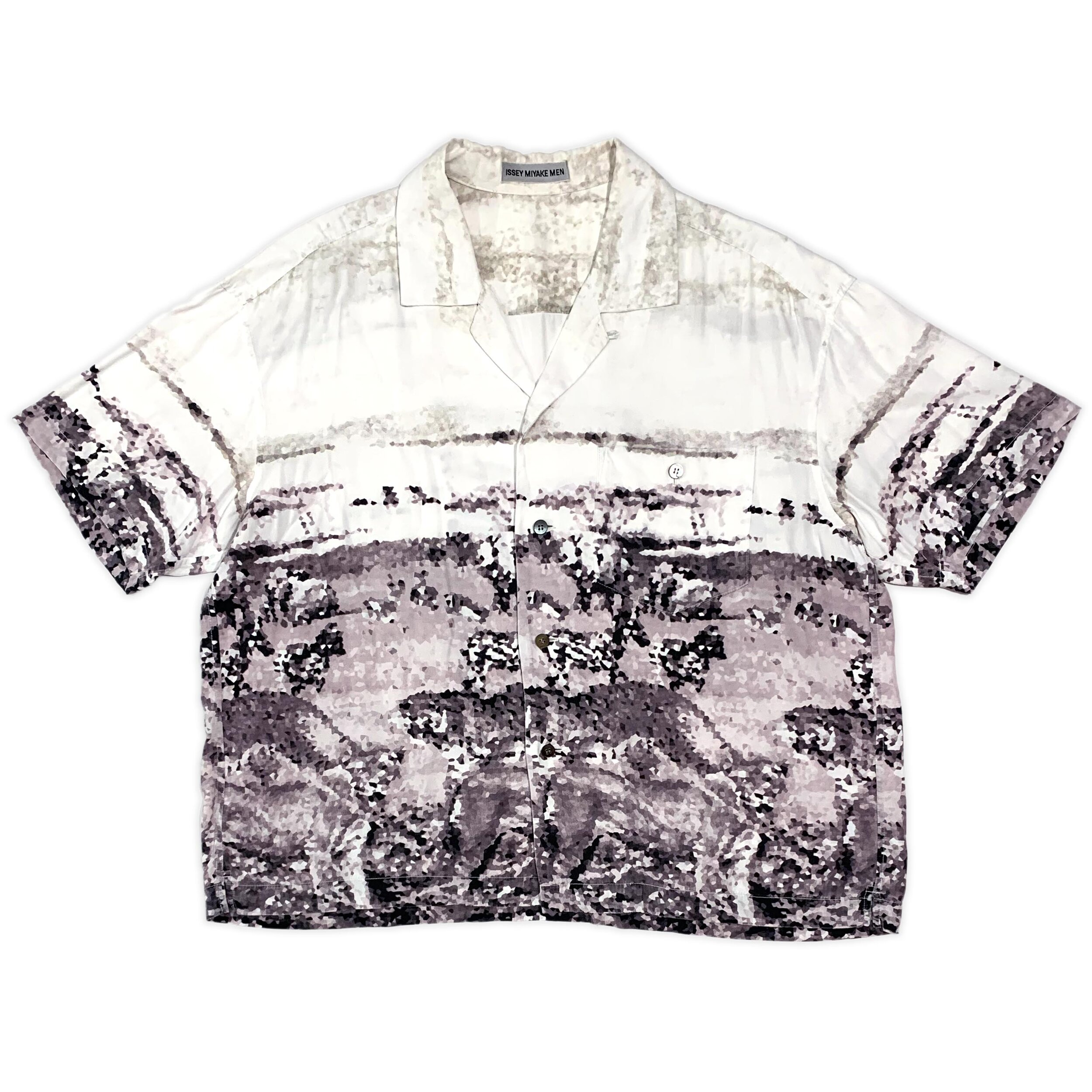 Monochromatic Safari Rayon Camp Collar Shirt