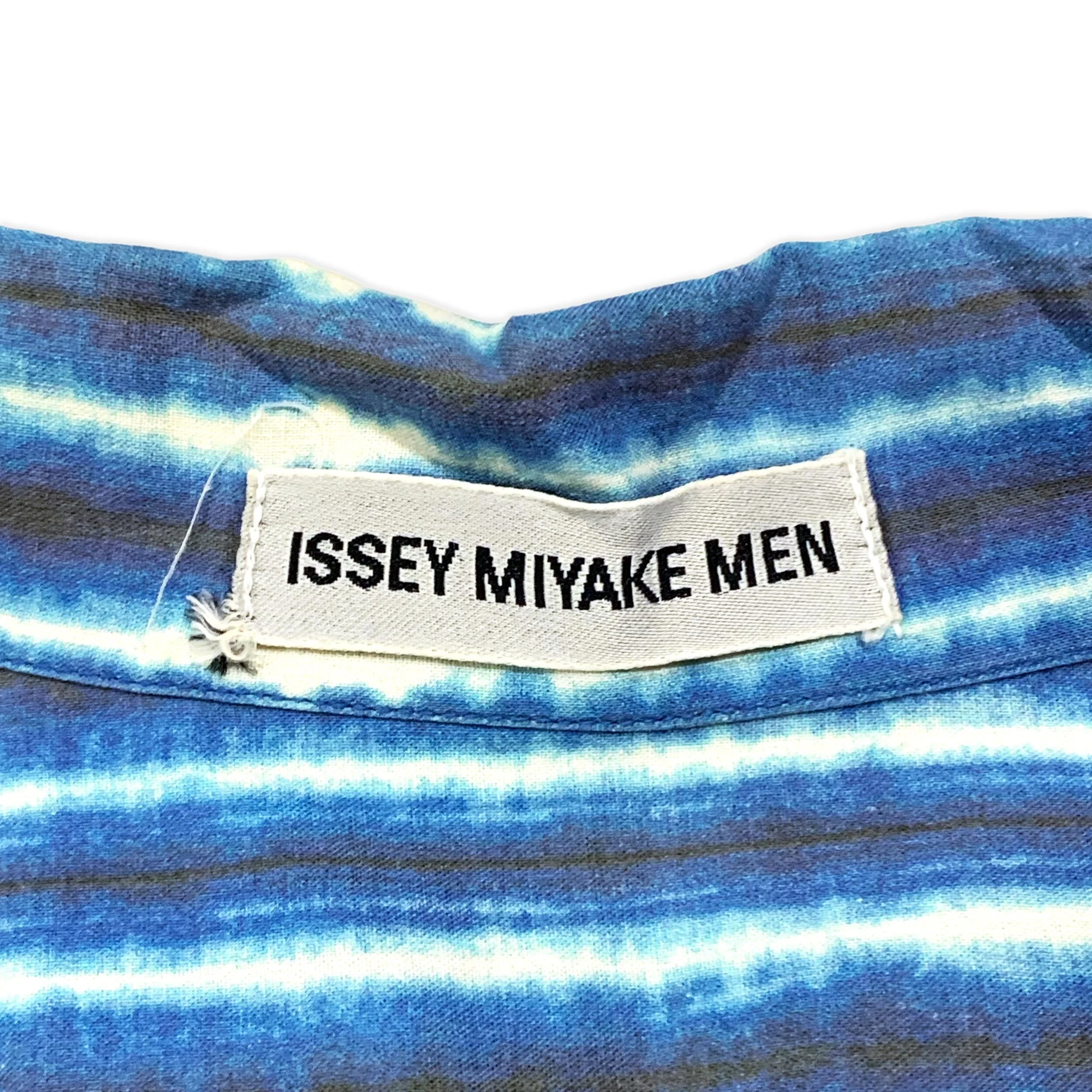 Tie-Dye Striped Cotton Shirt — My Clothing Archive