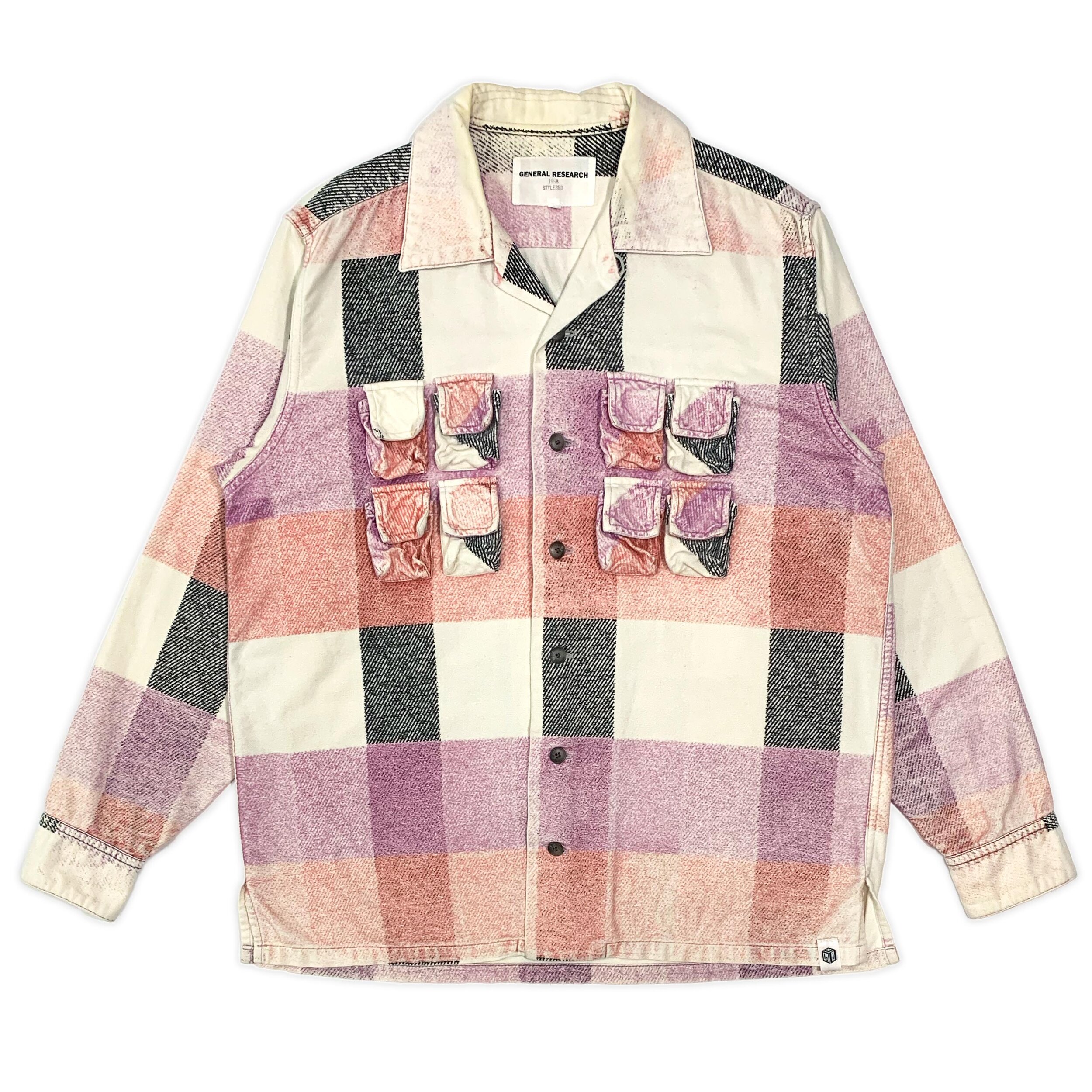 'Parasite' Multi-Pocket Flannel Cargo Shirt