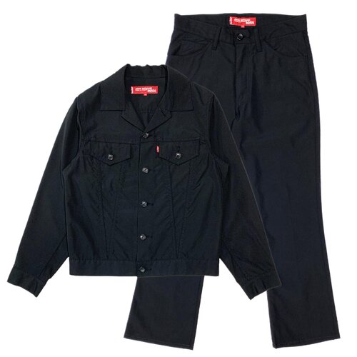BLACK COMME des GARÇONS デニム| 2009アーカイブ Comme des Garçons black top stretched out on one side — AD