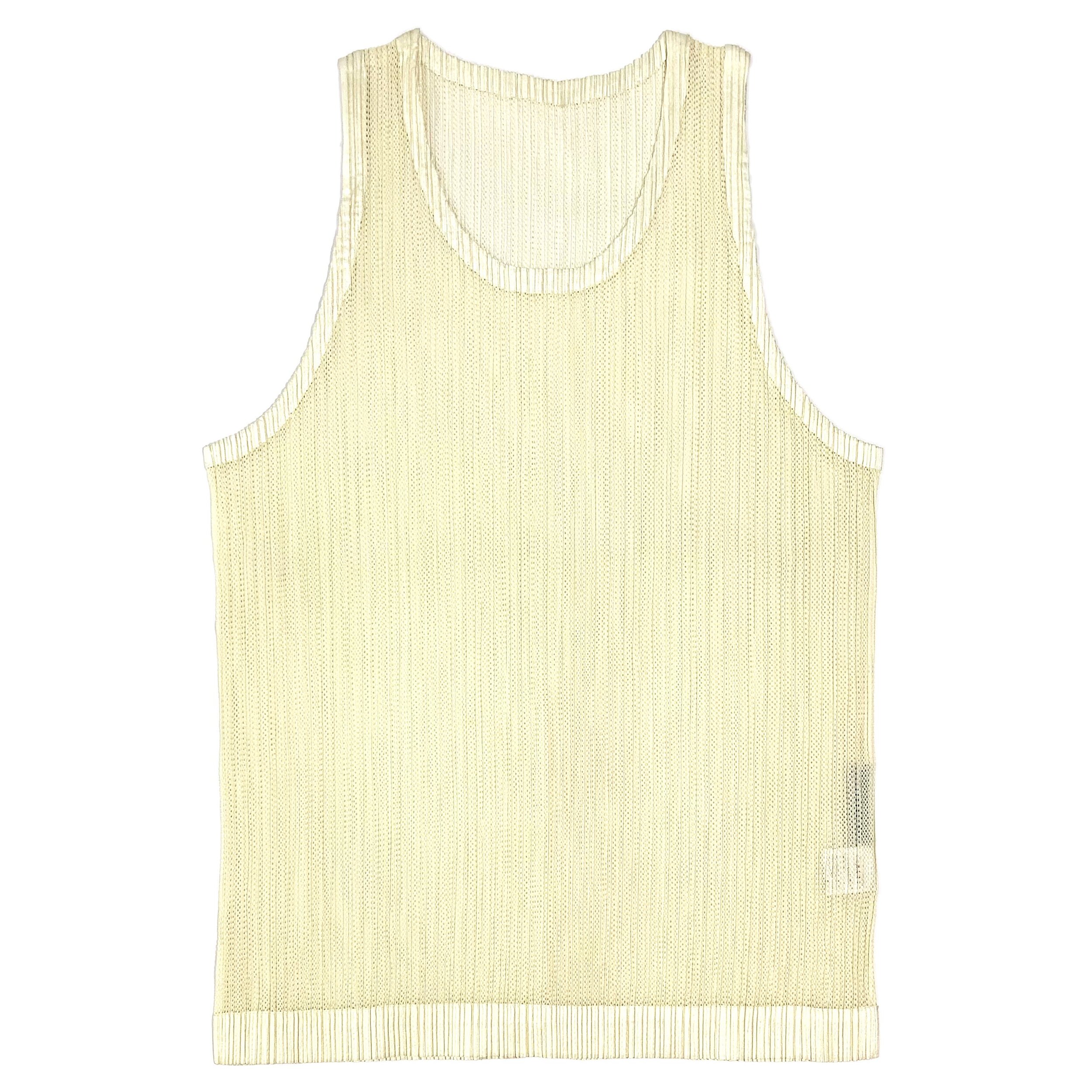 See-Through Pleated Tank Top