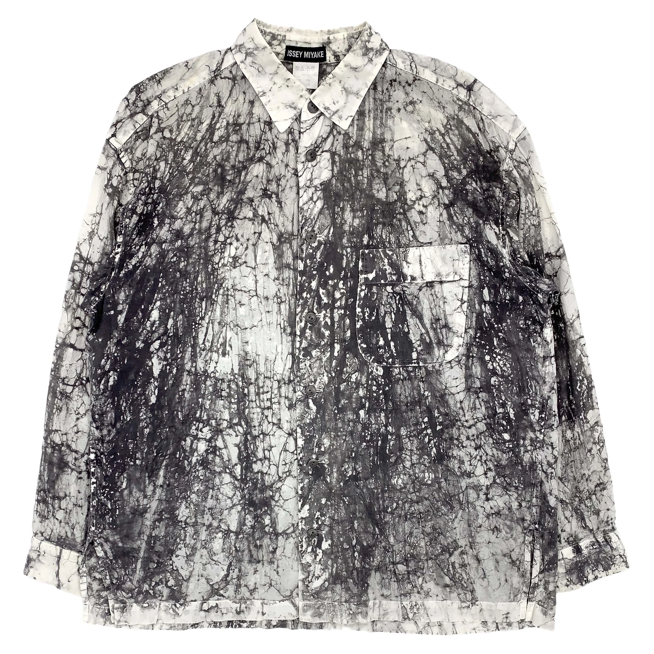 Suminagashi-Dyed Cotton-Linen Shirt — My Clothing Archive