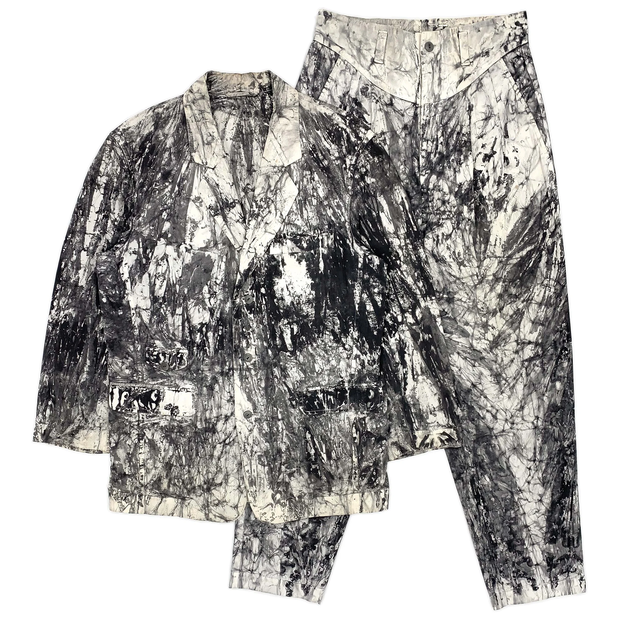 Suminagashi-Dyed Cotton Suit — My Clothing Archive