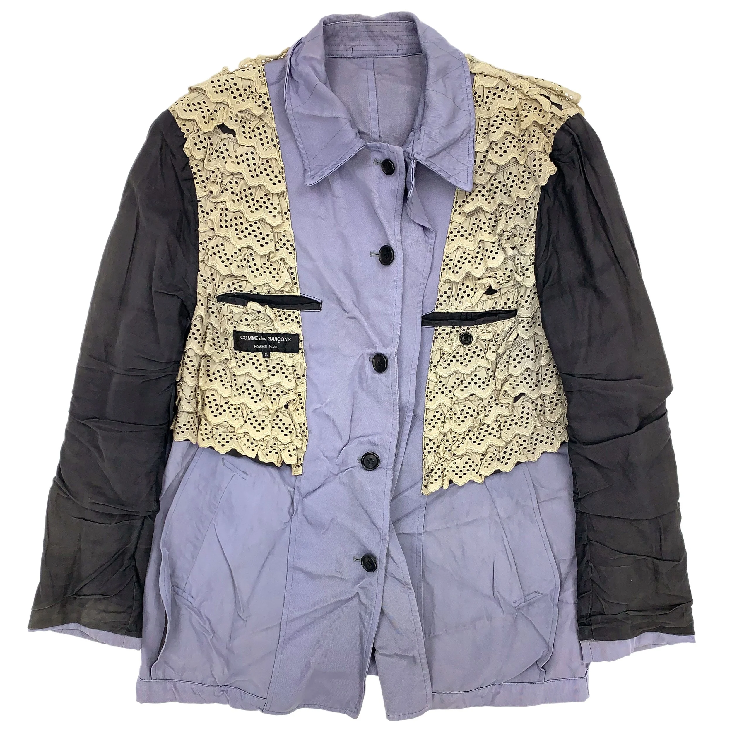 Reversible Lace Ruffled Lining Nylon Jacket — My Clothing Archive