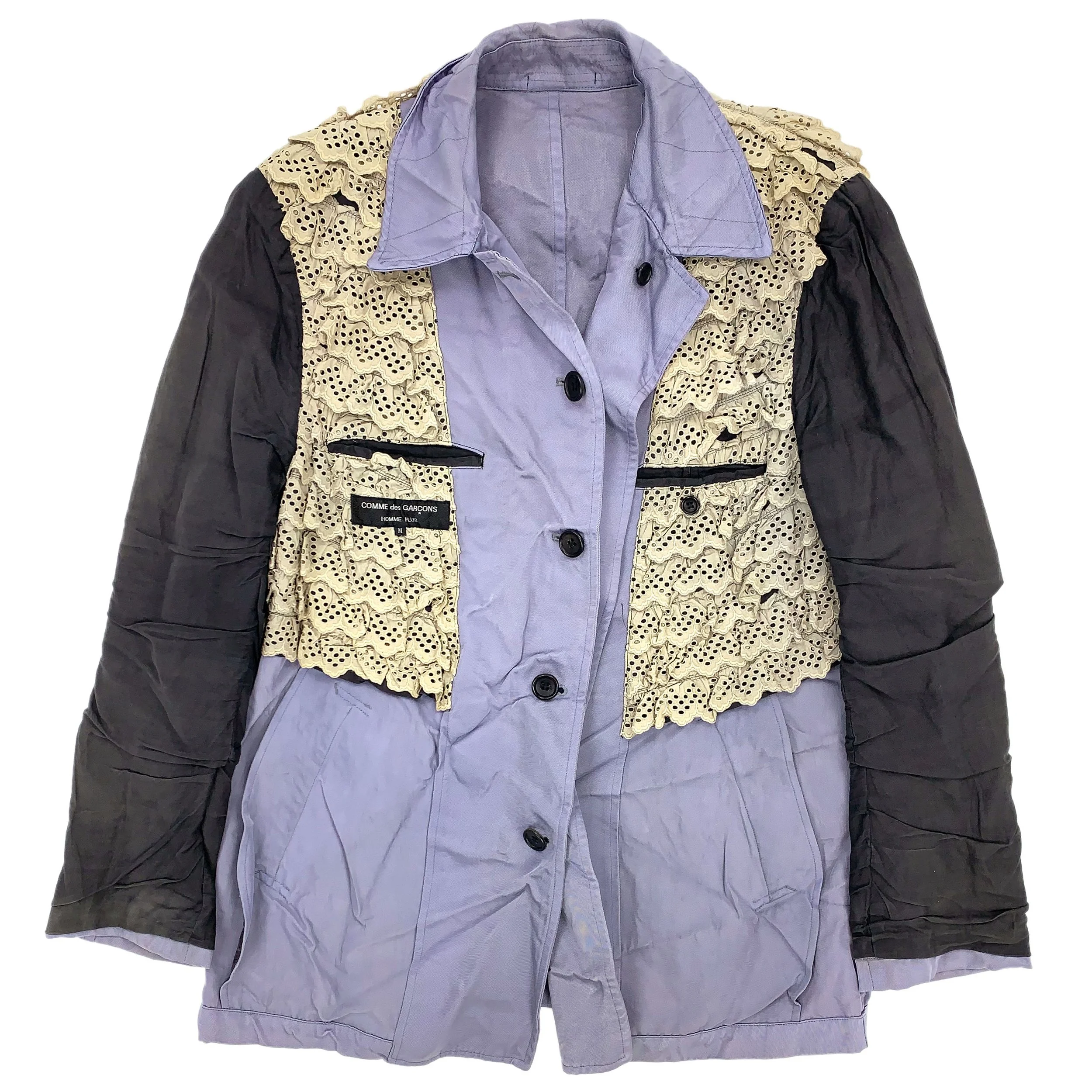 Reversible Lace Ruffled Lining Nylon Jacket — My Clothing Archive