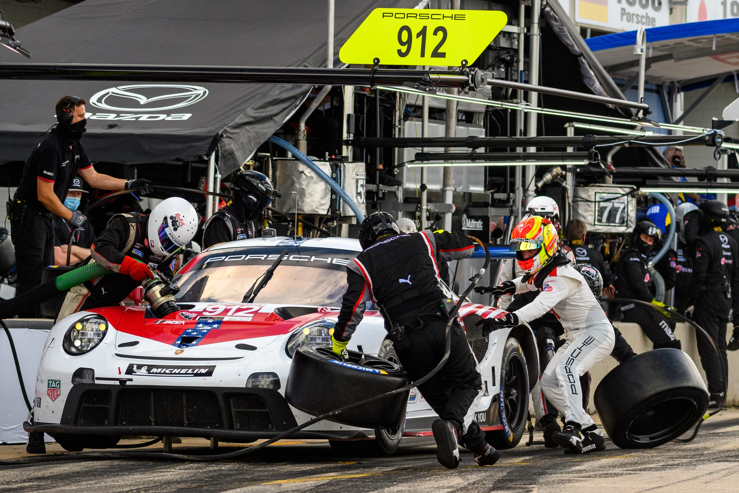 Sebring 12 Hour 2020 Porsche 911 RSR, Porsche GT Team (#912), Earl Bamber (NZ), Laurens Vanthoor (B), Neel Jani (CH)