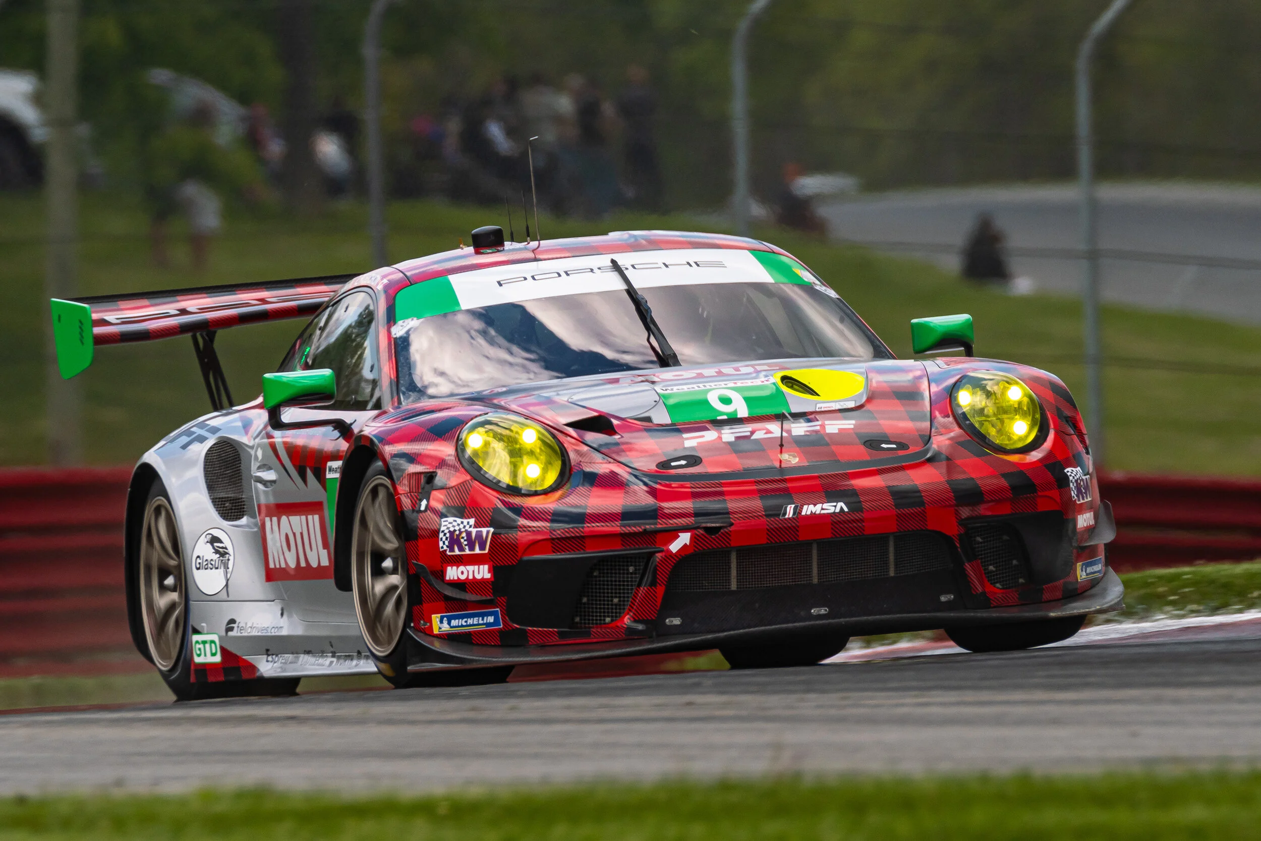 No. 9 Pfaff Motorsports Porsche 911 GT3 R - Laurens Vanthoor (Belgium) and Zach Robichon (Canada)