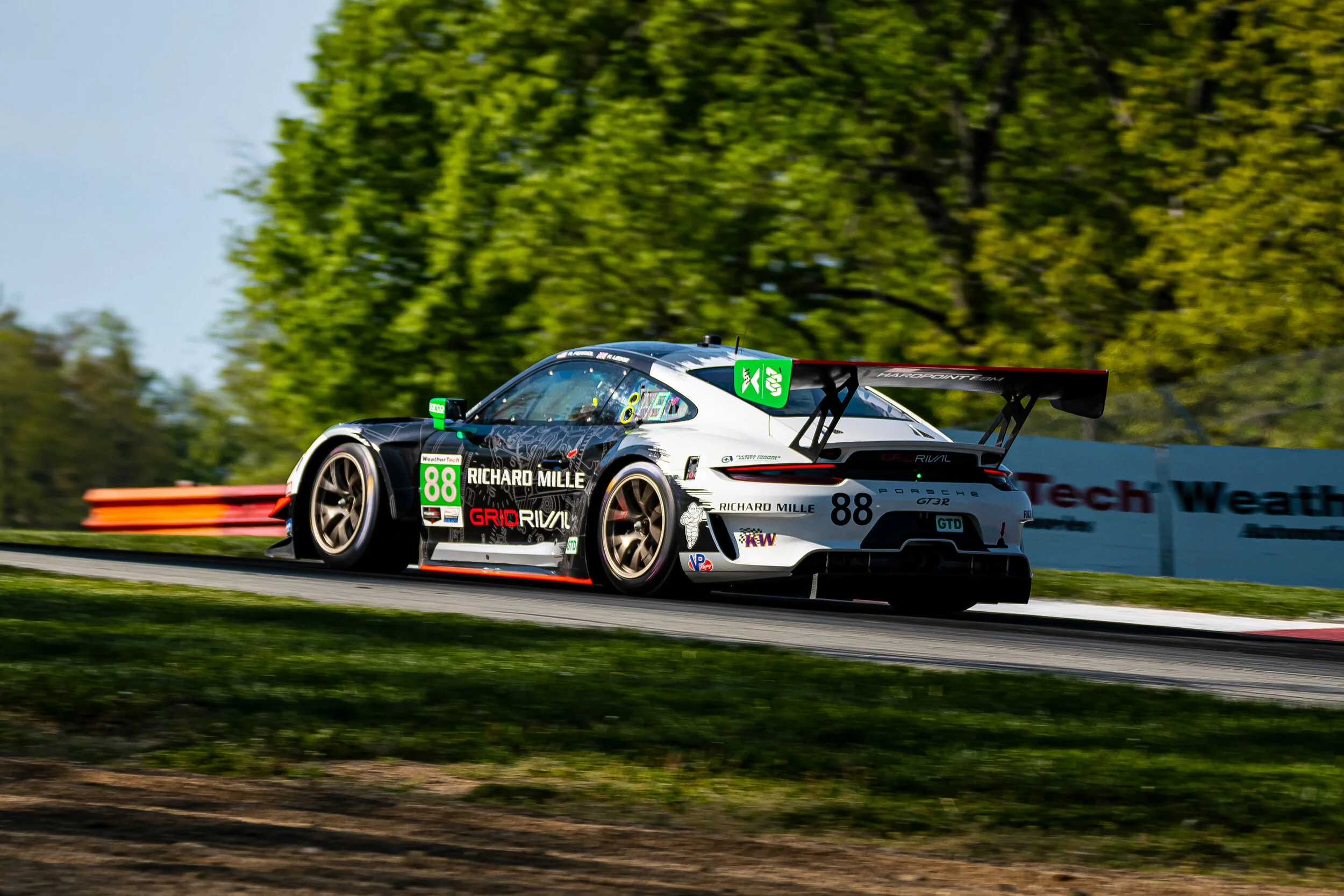 No. 88 Team Hardpoint EBM Porsche 911 GT3 R - Rob Ferriol (USA) and Katherine Legge (UK)