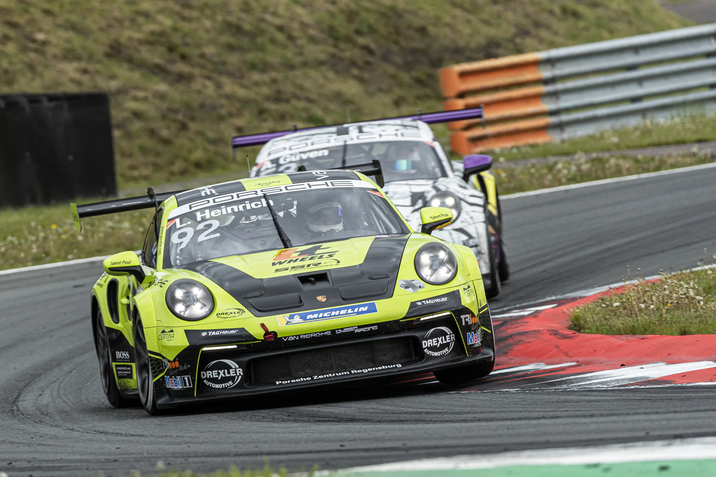 Start-to-finish victory: Heinrich wins first Carrera Cup race