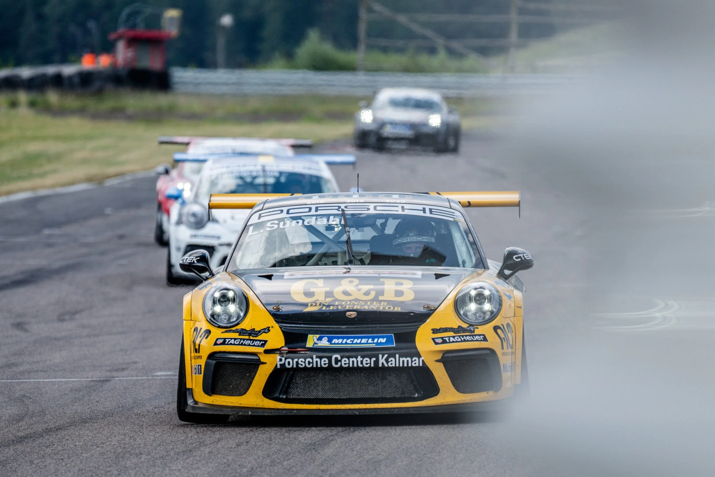 Masterful triple by Lukas Sundahl in the Porsche Carrera Cup Scandinavia