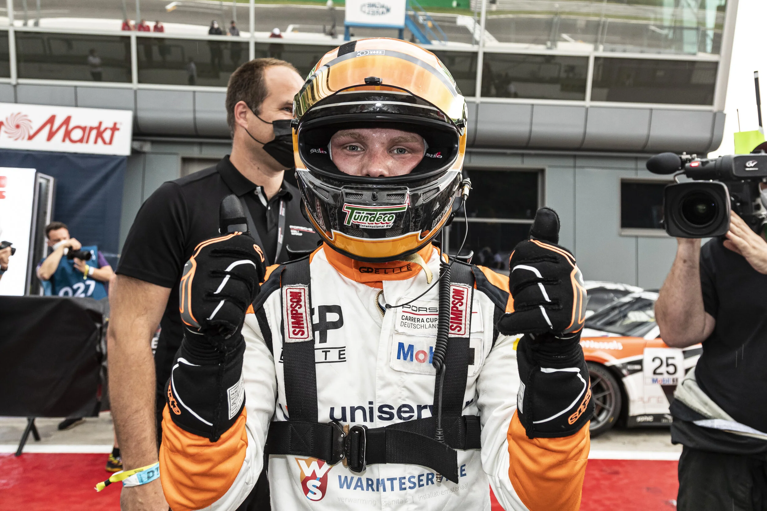 Fourth win and half-time champion: Larry ten Voorde celebrates in Monza