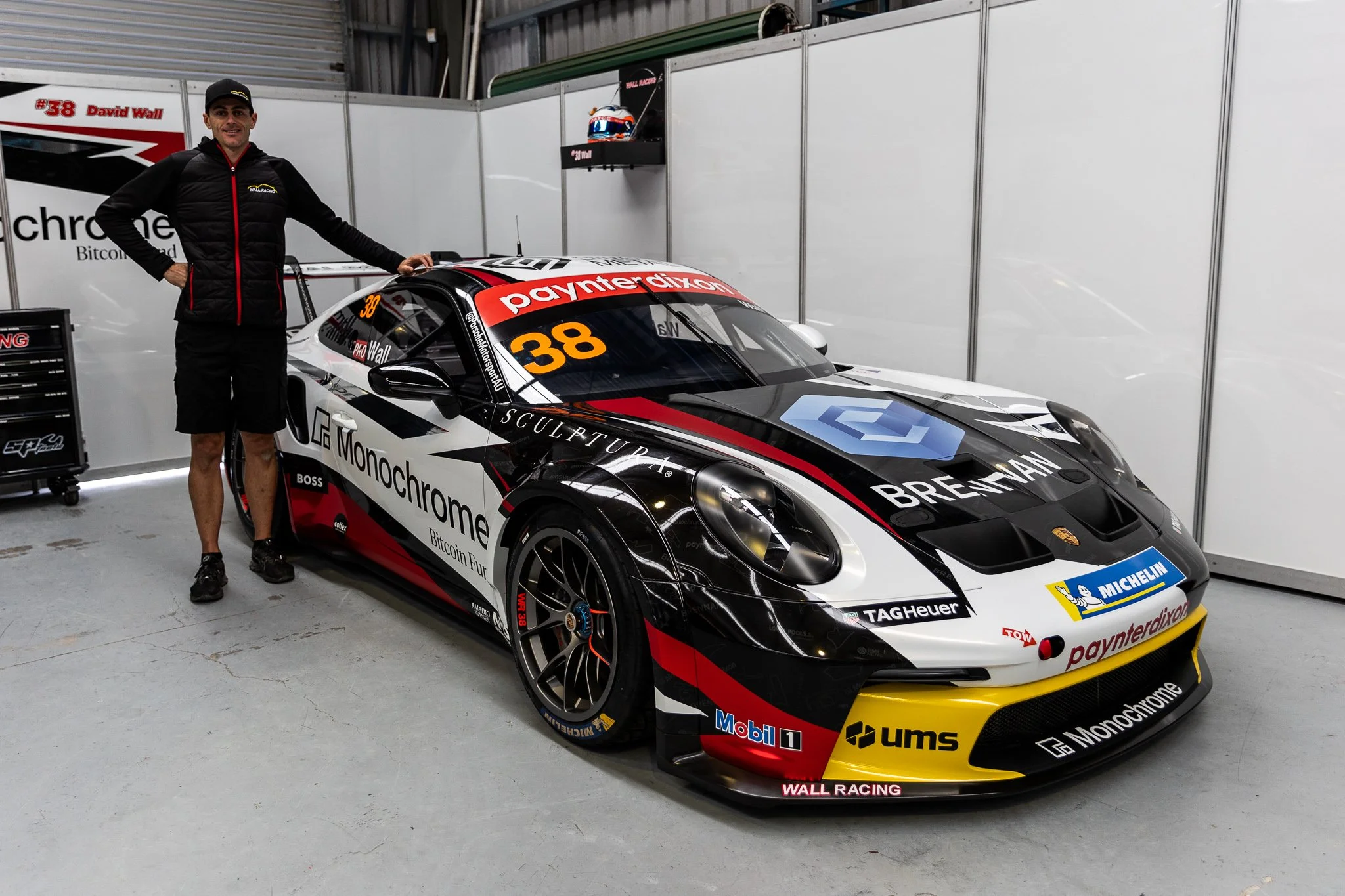 Monochrome renews partnership with David Wall in Porsche Paynter Dixon Carrera Cup Australia