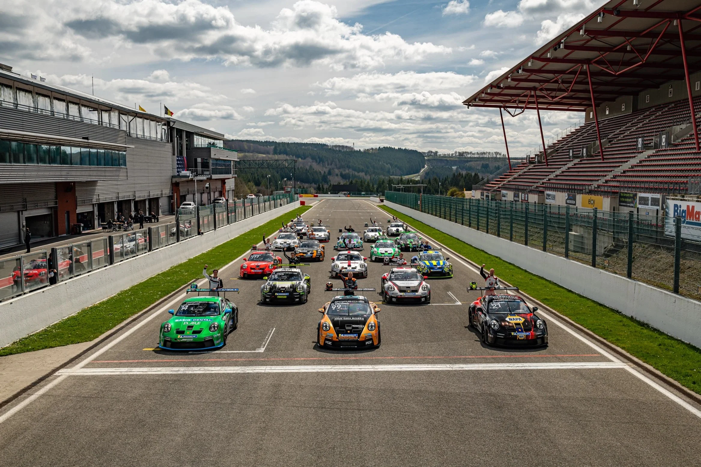 Tenth edition of the Porsche Carrera Cup Benelux starts for the tenth time in the Belgian Ardennes