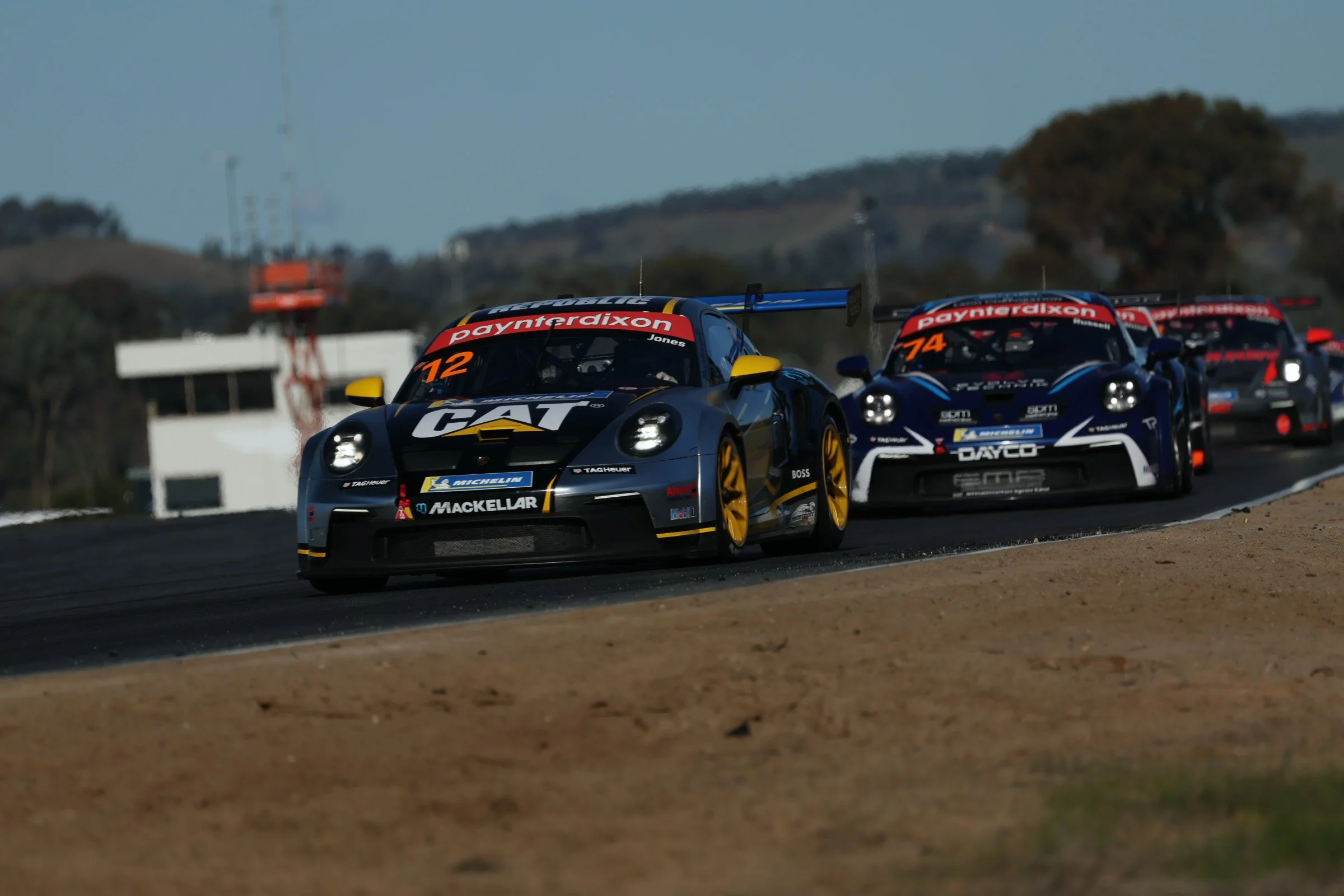 Jones, Belford claim maiden Porsche Paynter Dixon Carrera Cup Australia round wins at Winton