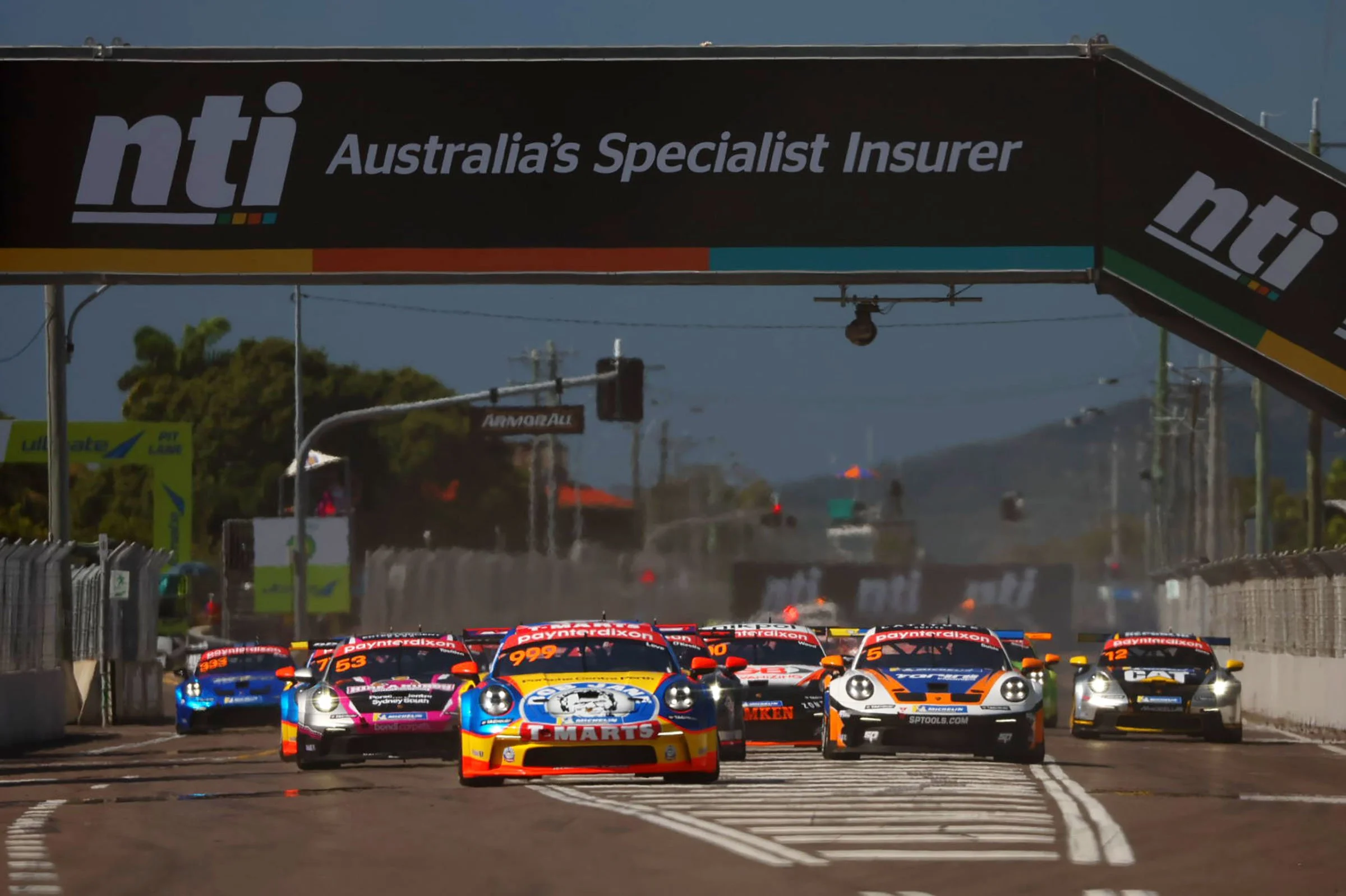 Wall, Emery provisionally claim shortened Townsville Carrera Cup opener