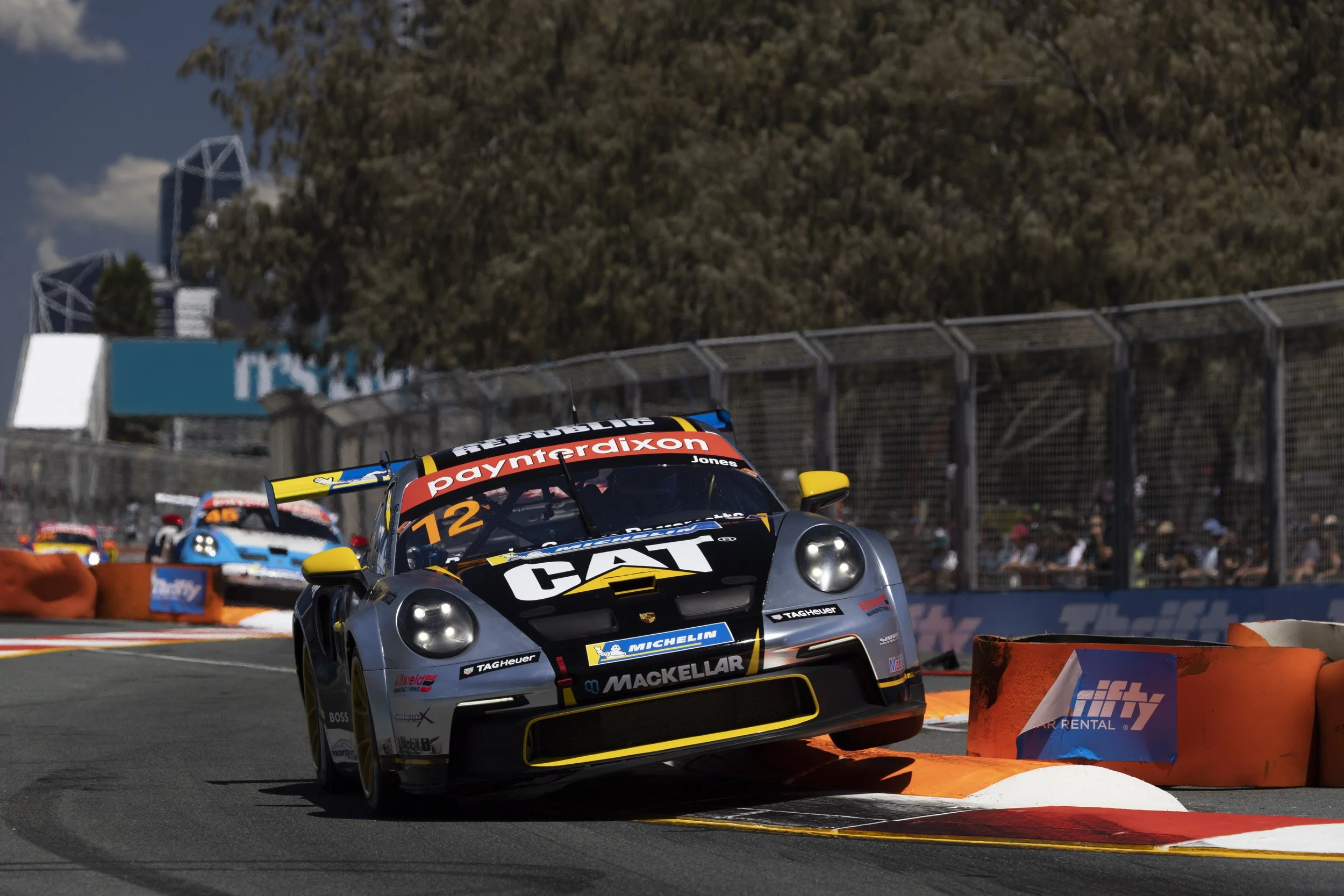 Jones, Flack lead Friday Surfers Paradise Porsche Shootout