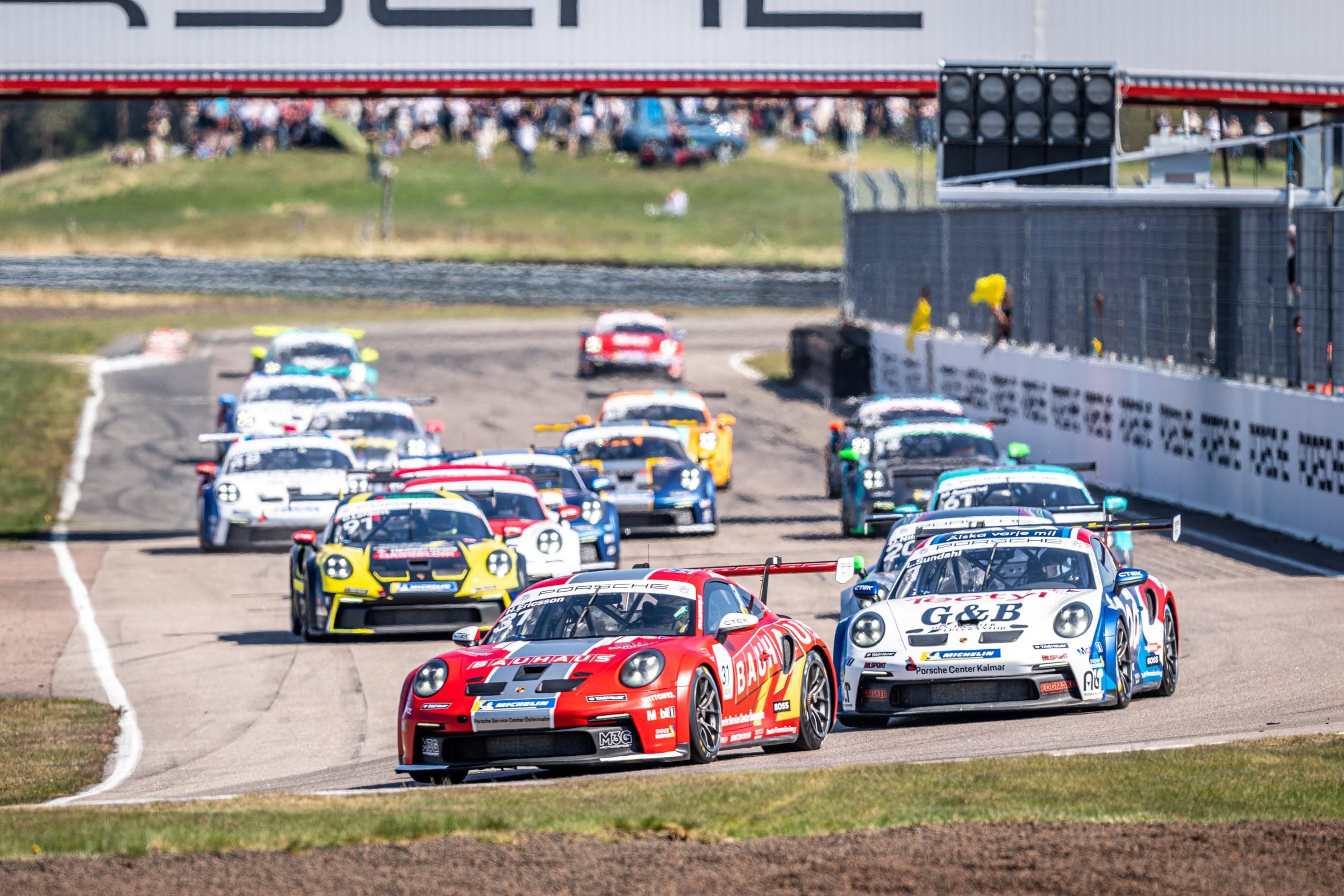 Hampus Ericsson on top after an eventful premiere weekend in Porsche Carrera Cup Scandinavia
