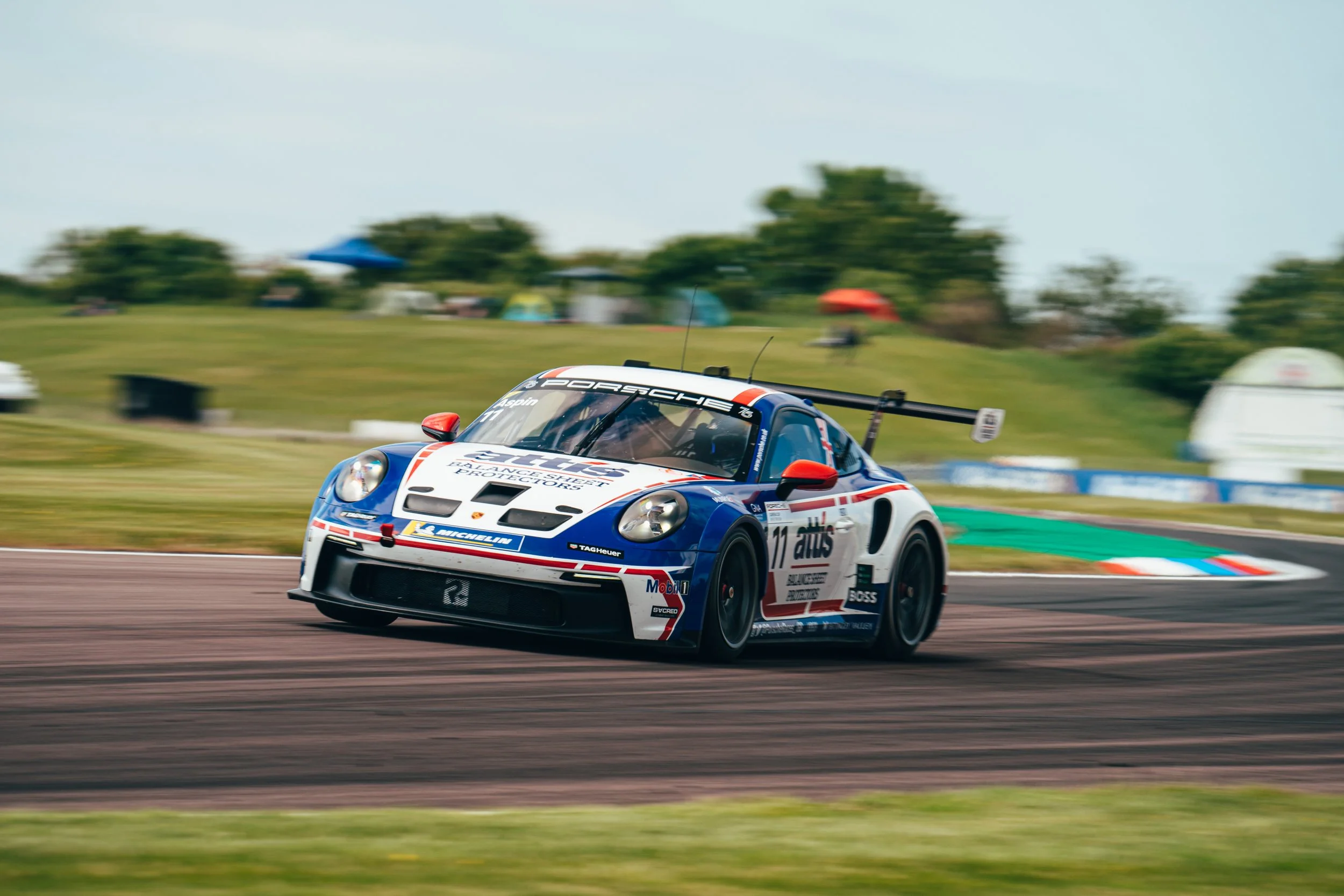 Will Aspin returns to Porsche Carrera Cup GB podium at Thruxton
