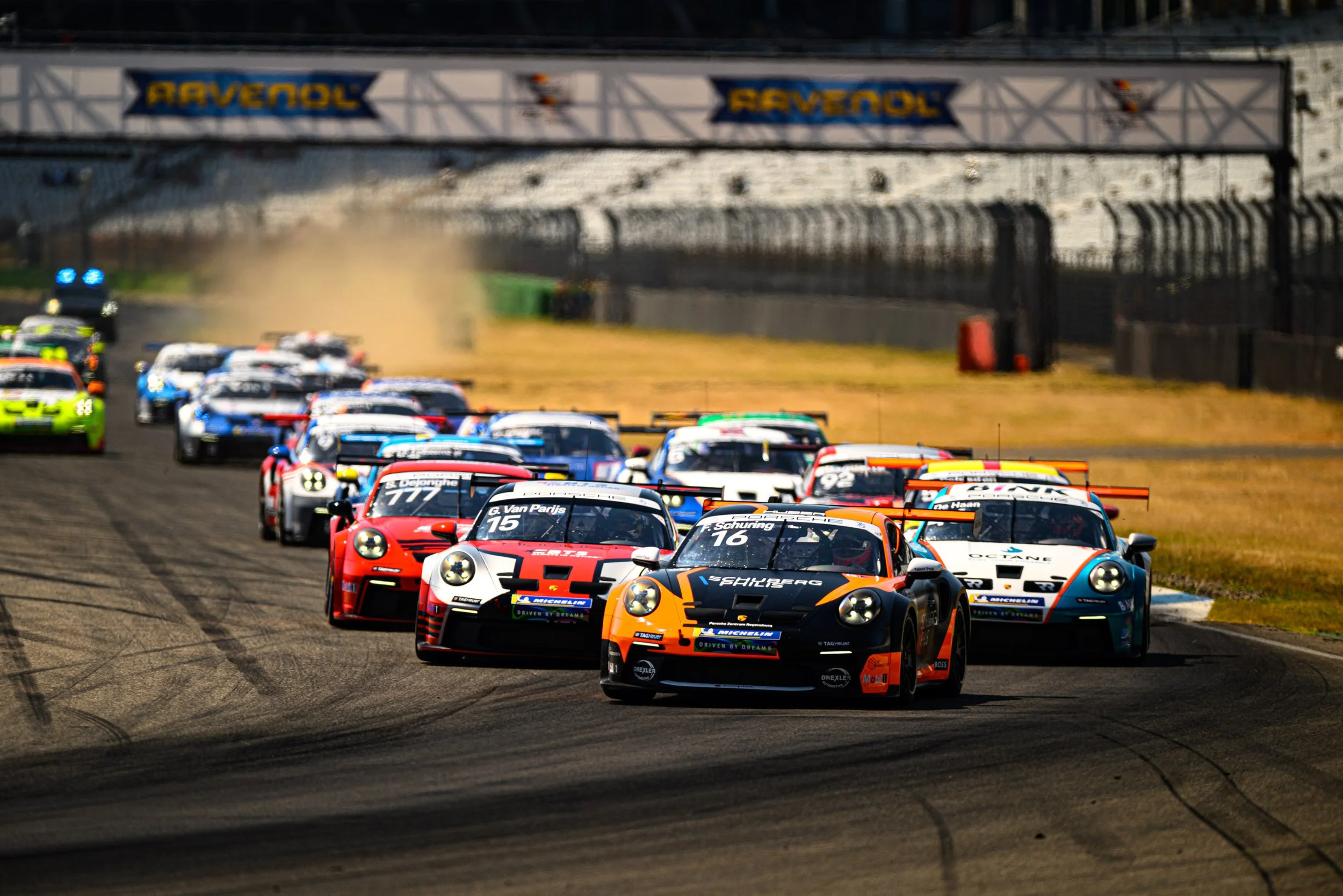 Intense races of the Porsche Carrera Cup Benelux during the Festival of Dreams in Hockenheim
