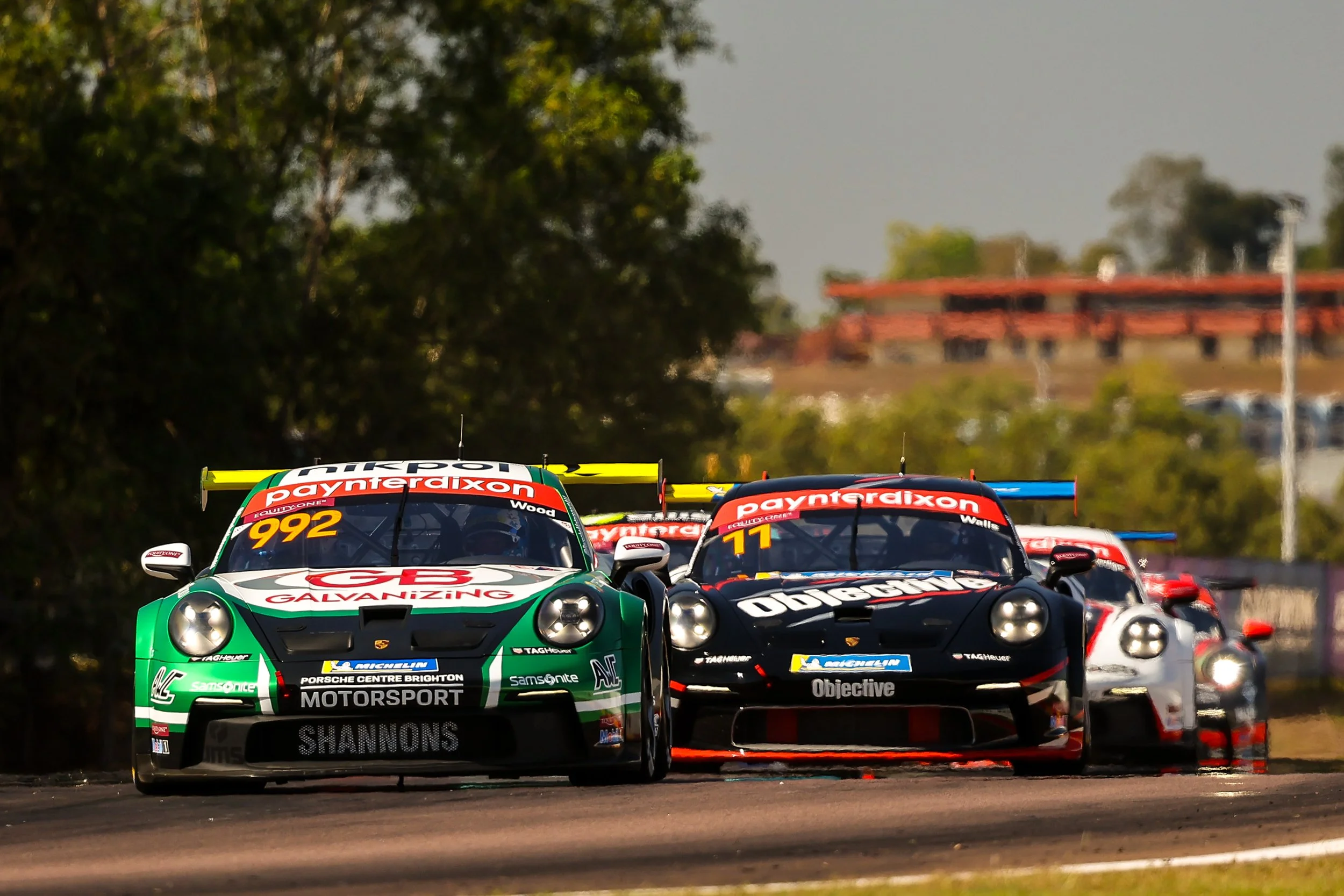 Wood leads from lights to flag in tense Carrera Cup Darwin opener