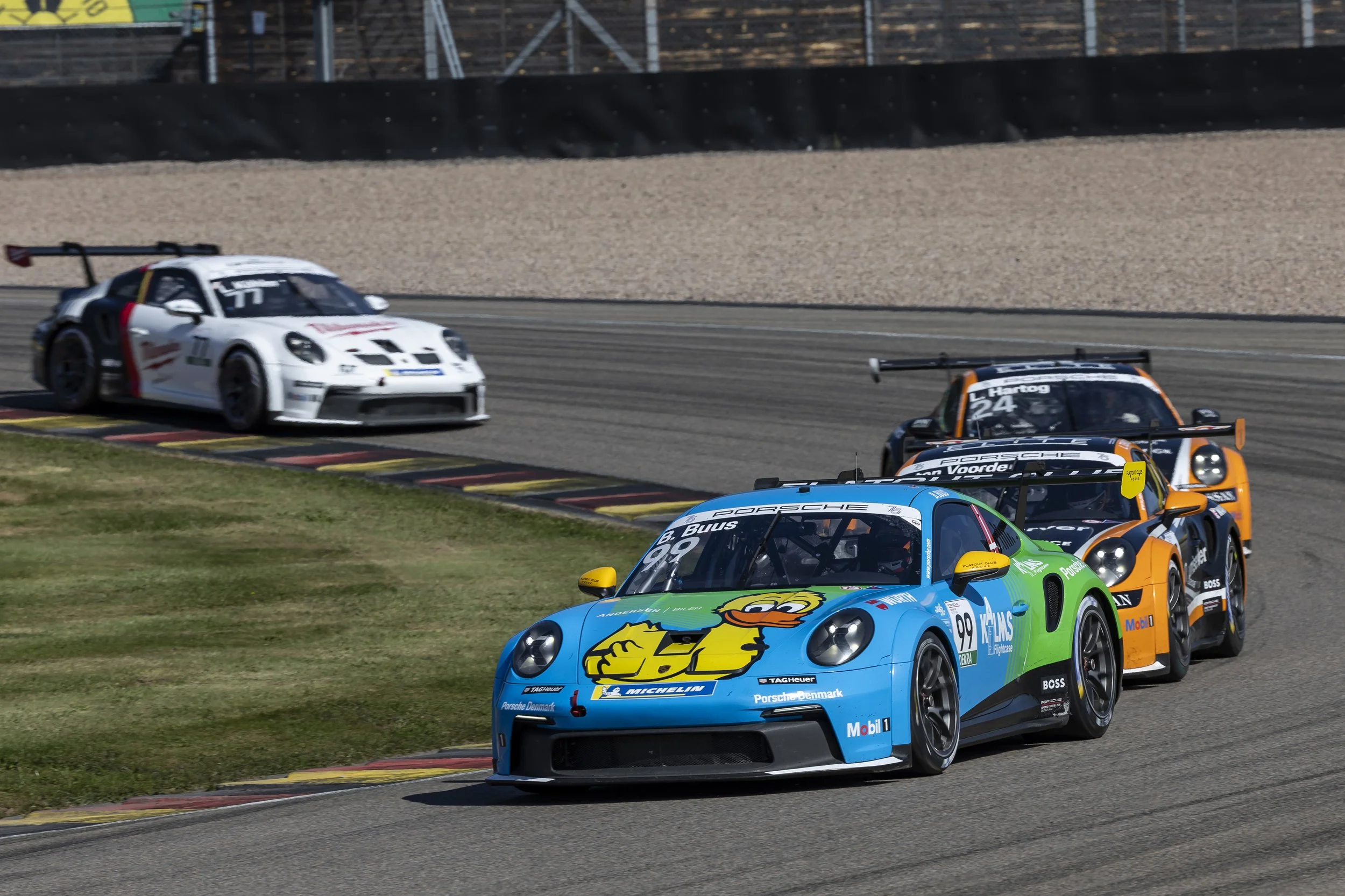 Porsche Junior Bastian Buus wins gripping duel against Morris Schuring