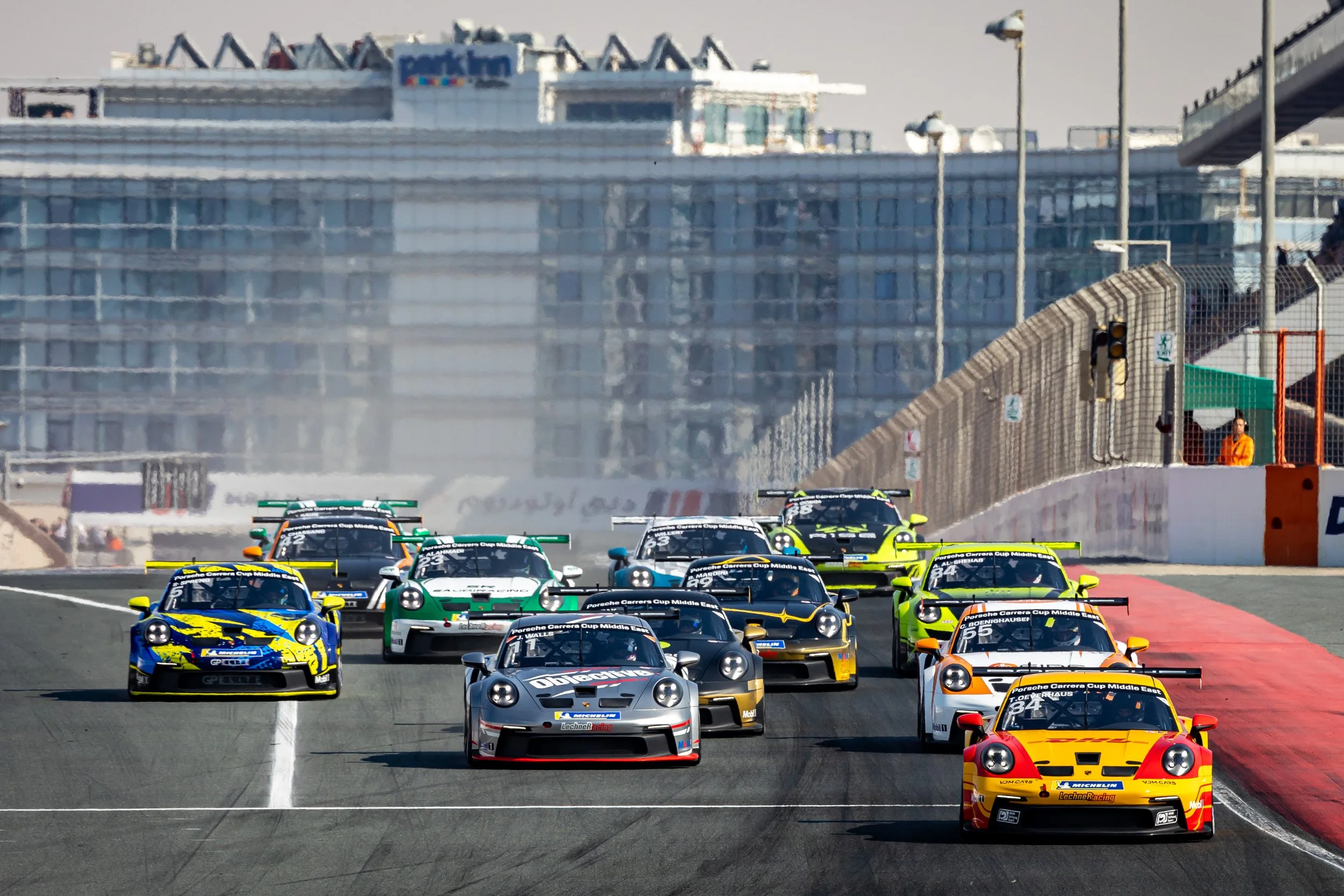 Theo Oeverhaus dominates the Dubai Porsche Carrera Cup Middle East weekend