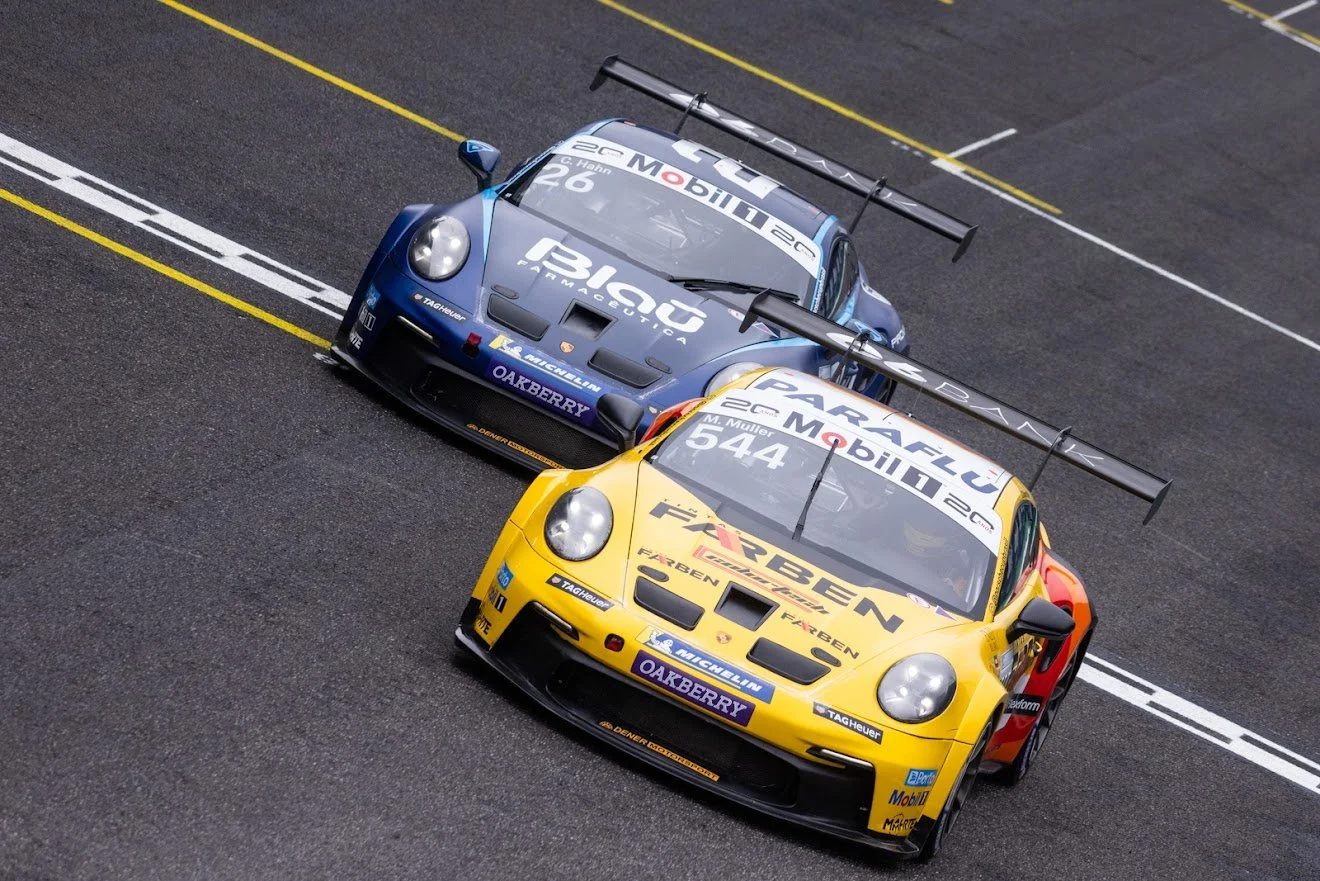 Porsche Cup C6 Bank has 14 cars in the same second in SP and Marçal Muller's lead