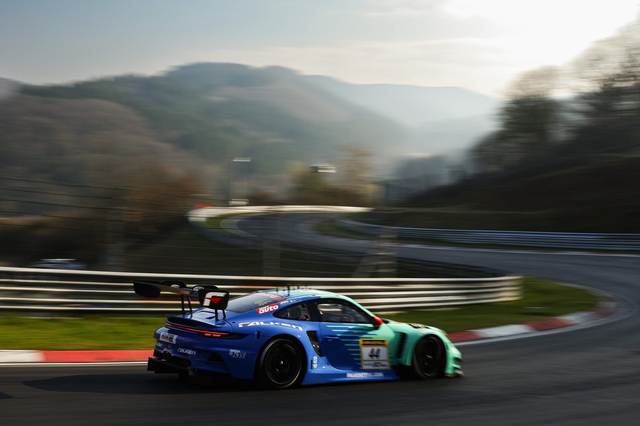 Falken Motorsports celebrates a podium finish at the season NLS opener 