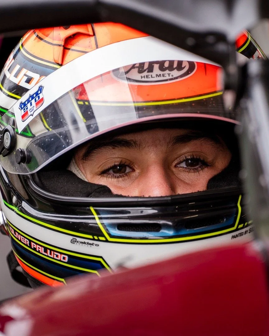 Oliver Paludo accelerates Porsche Cup C6 Bank car for the first time at the age of 14