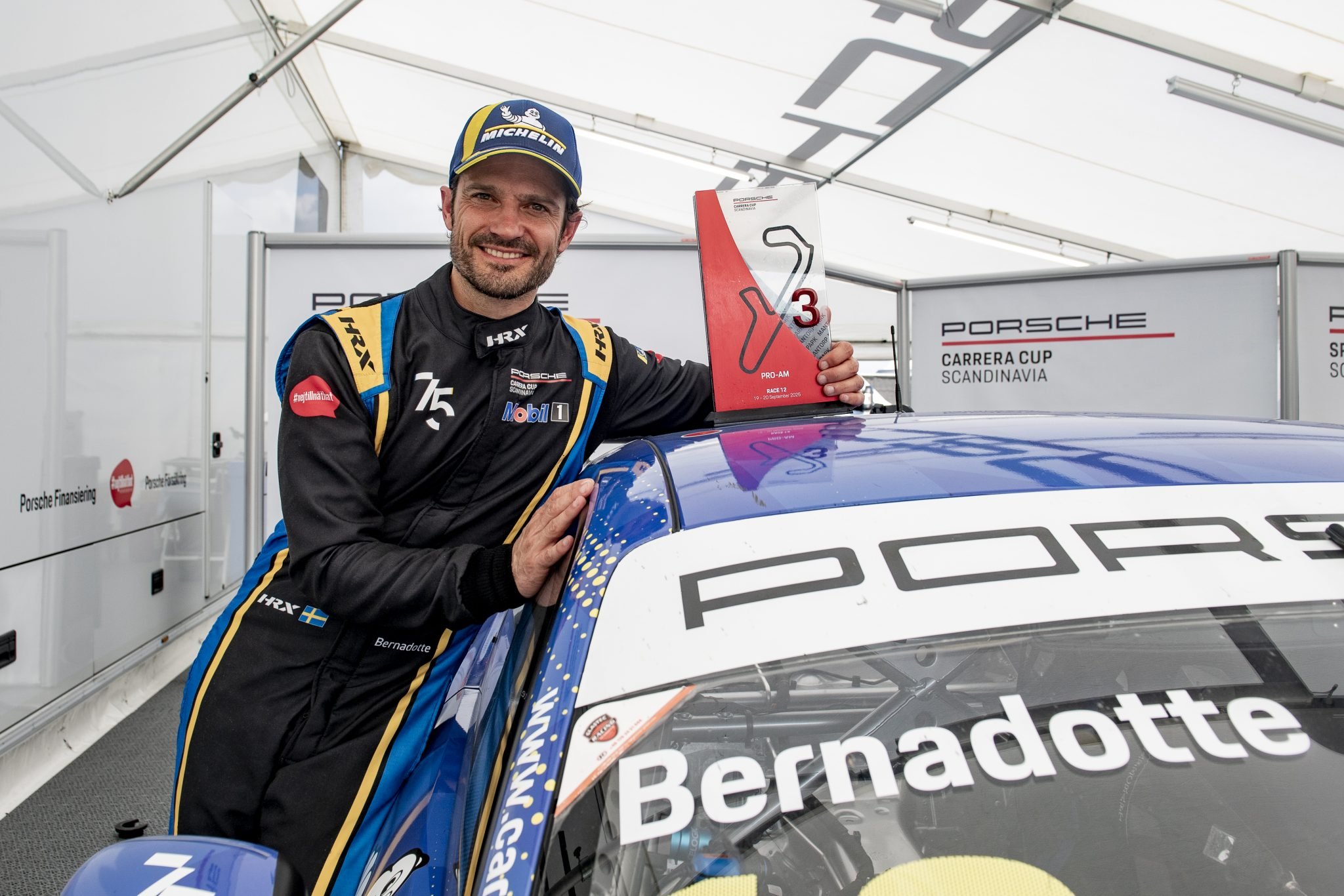 Prince Carl Philip prepares for his eleventh season in Carrera Cup