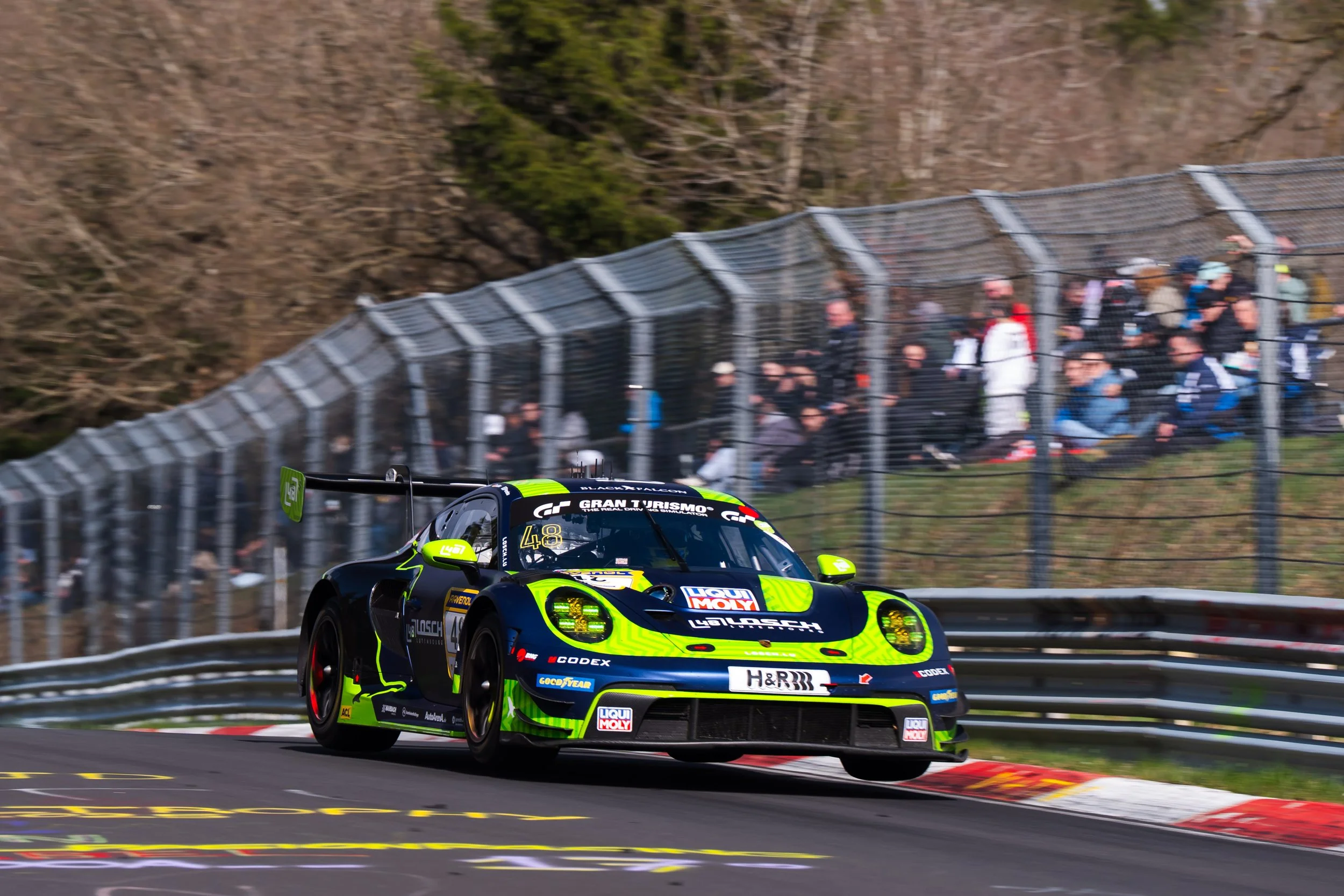 Perfect start to the season - overall podium and five class wins for BLACK FALCON