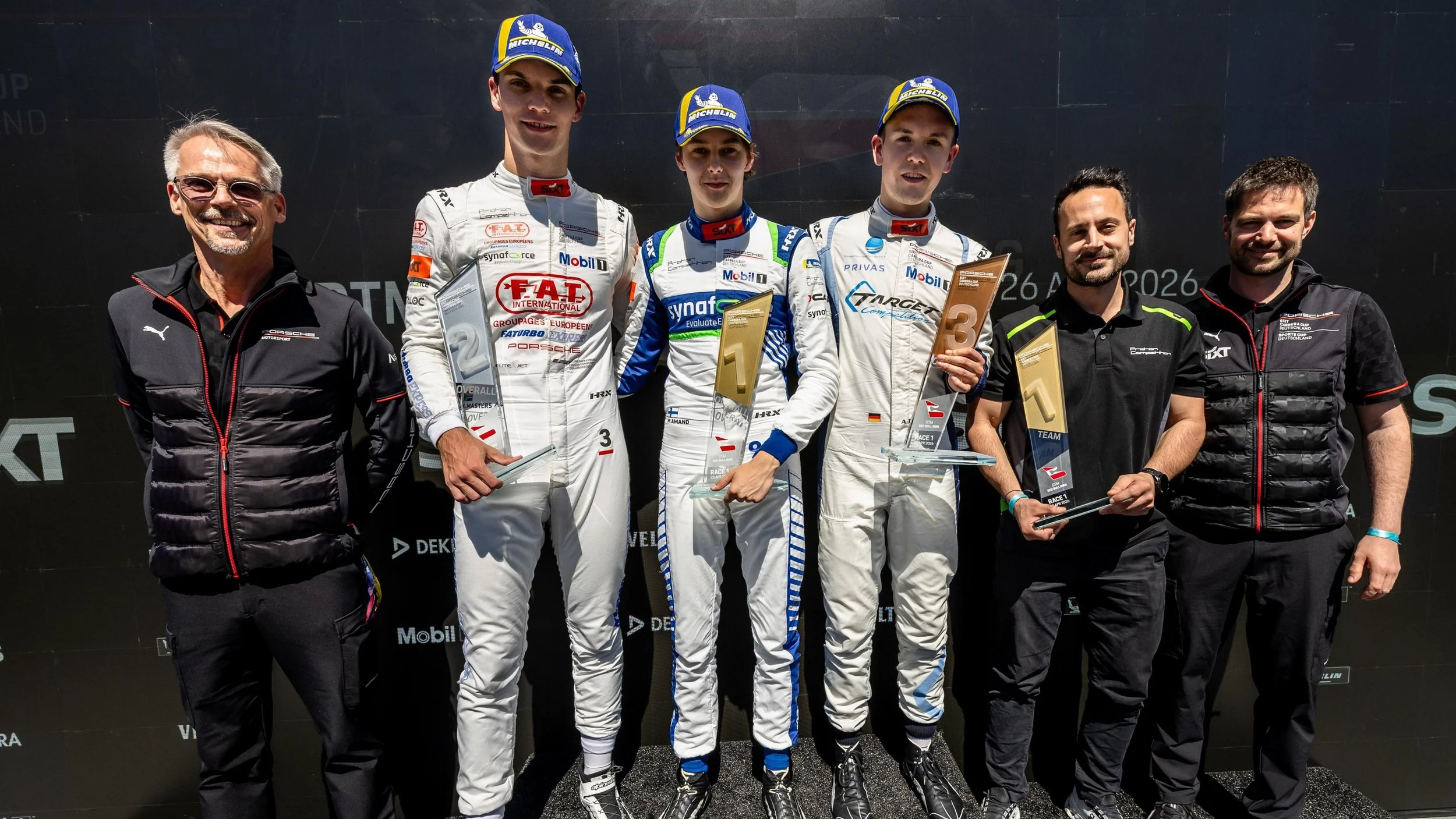 Victory for Porsche Junior Marcus Amand at the Red Bull Ring