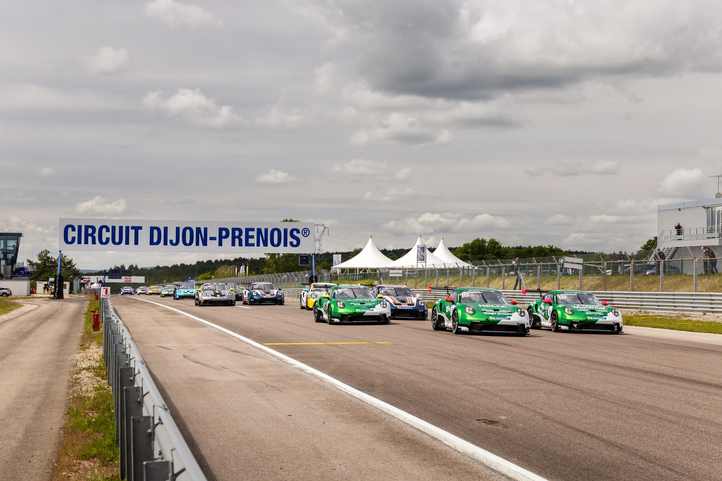 Enzo Joulié claims his first victory in the Porsche Carrera Cup France at Dijon.