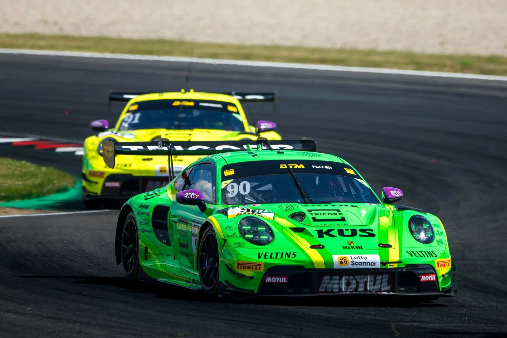 First joint DTM podium for Ricardo Feller and Manthey at the Lausitzring