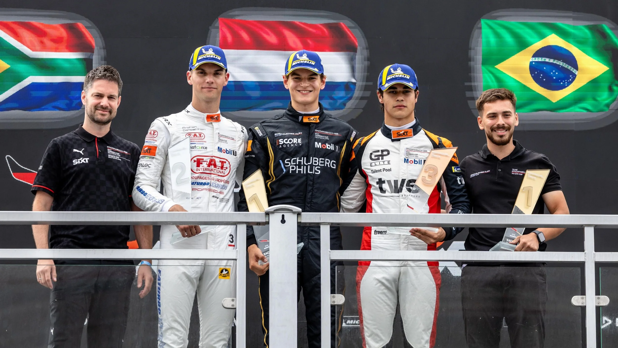 Porsche Junior Flynt Schuring triumphs after action-packed Norisring race
