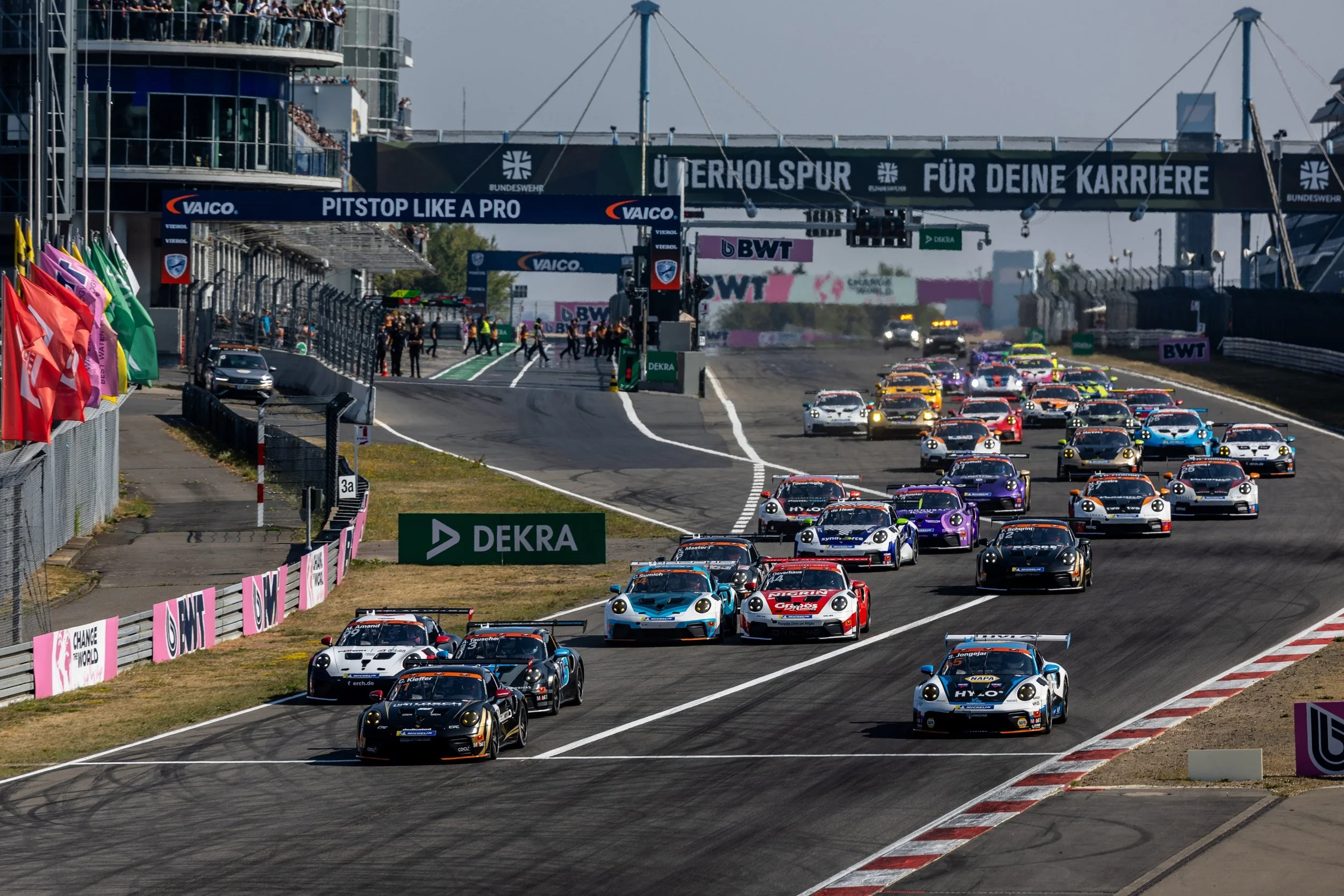 Maiden victory for rookie Chester Kieffer in action-packed race