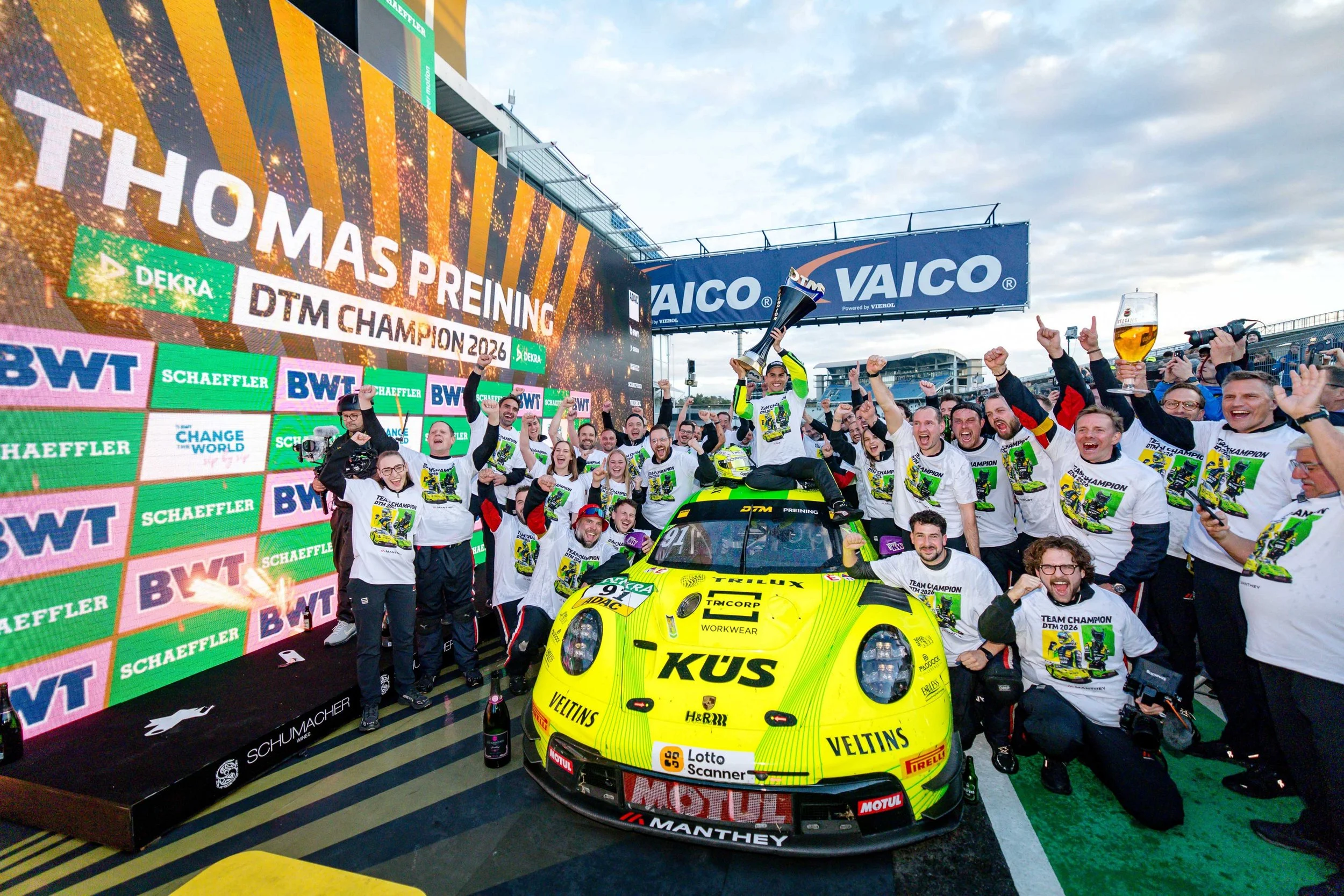 Porsche factory driver Thomas Preining wins the DTM drivers' championship