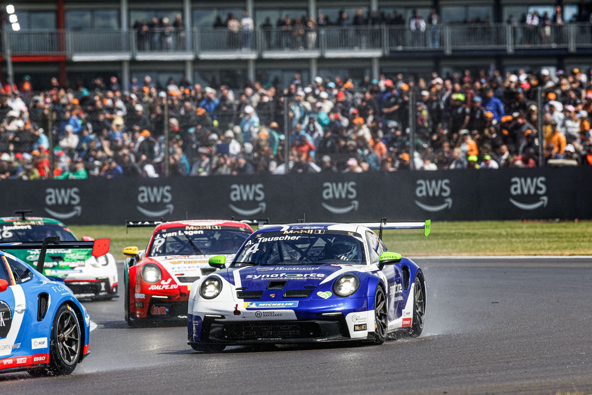 Proton Huber Competition masters rain battle at Silverstone