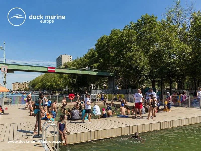 Bassin de la Villette, Paris, France. Photo by Dock Marine Europe