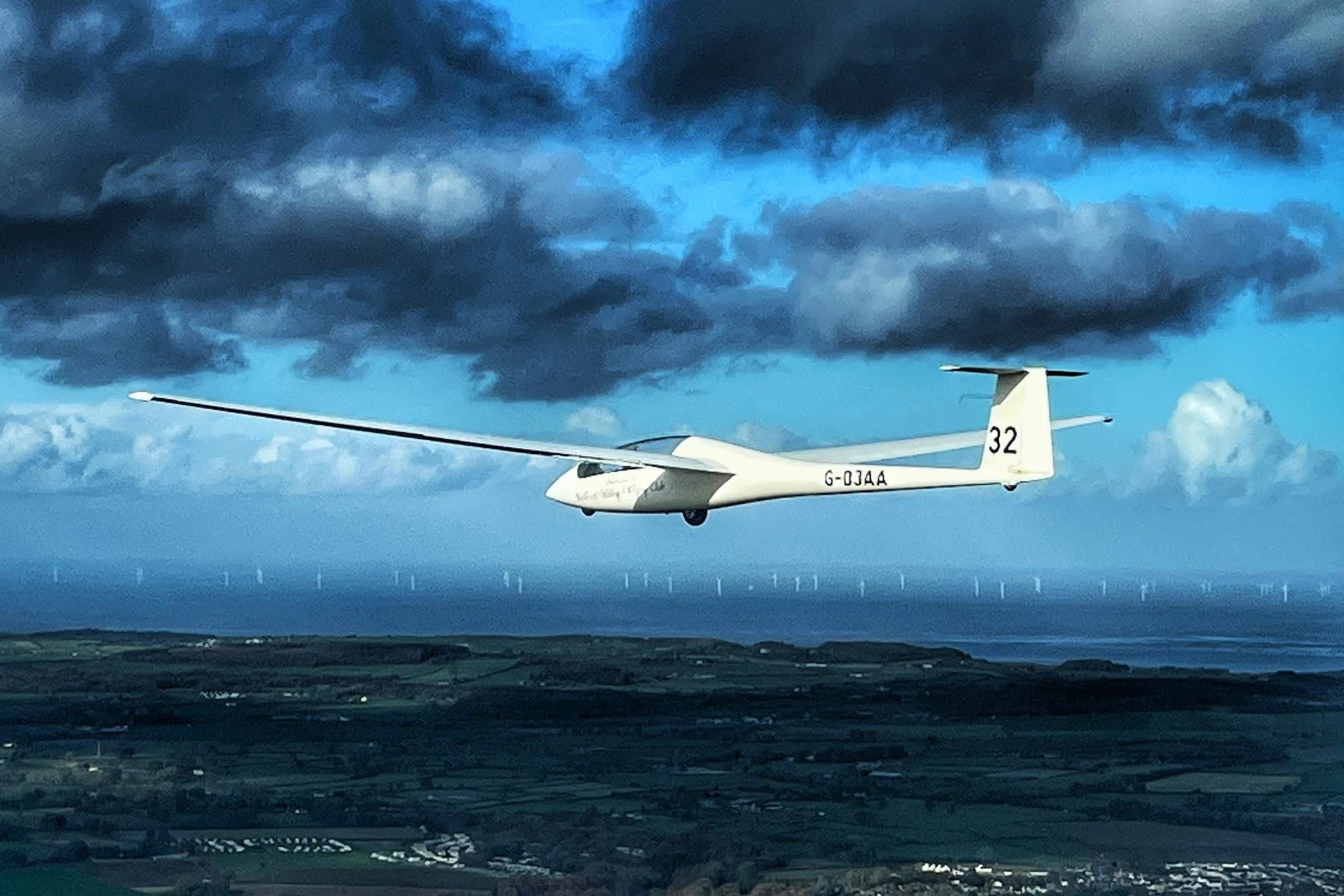 Our Janus, flying in North Wales