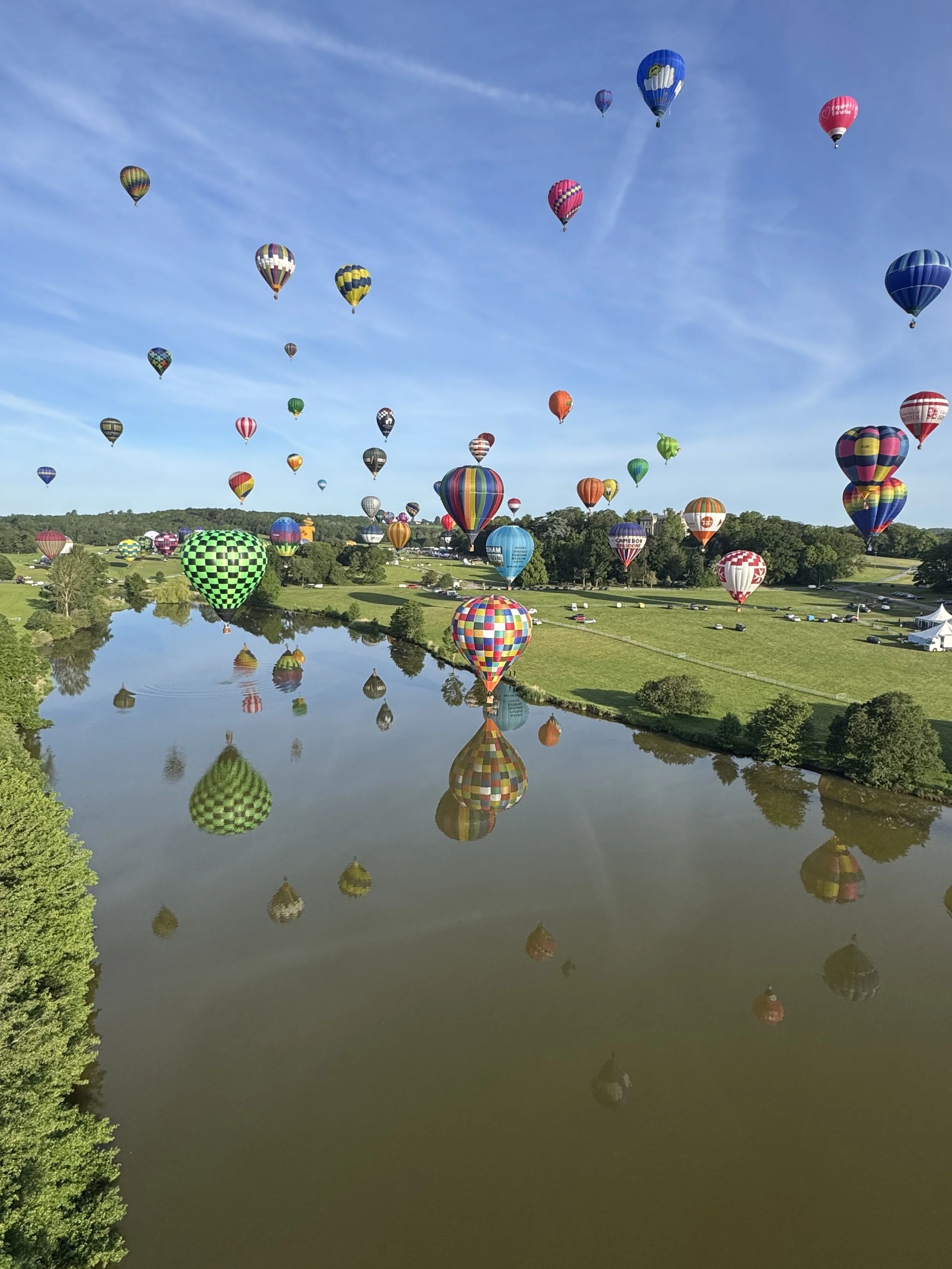 Some of our team were able to fly in a balloon on the day