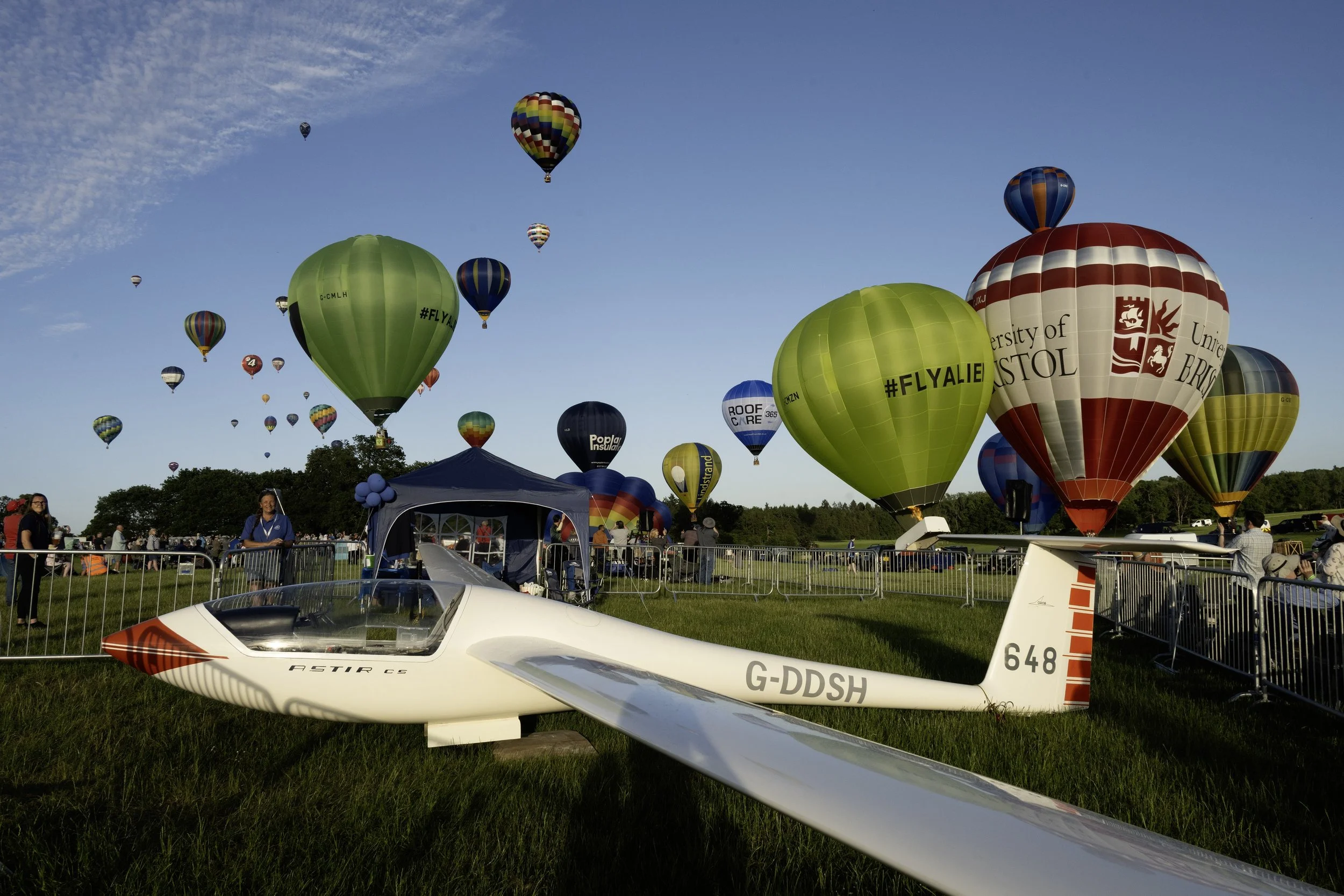 One of our Astir gliders, part of our exhibition