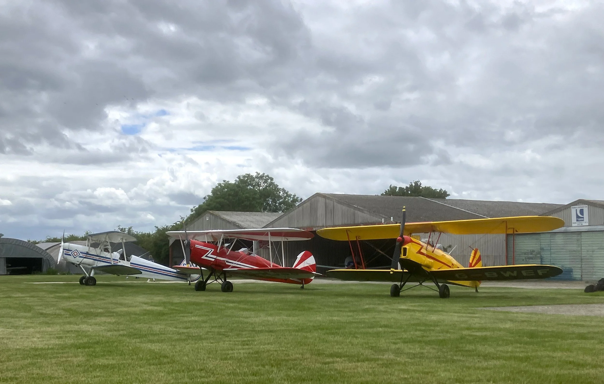 Team Stampe taking a break at our club
