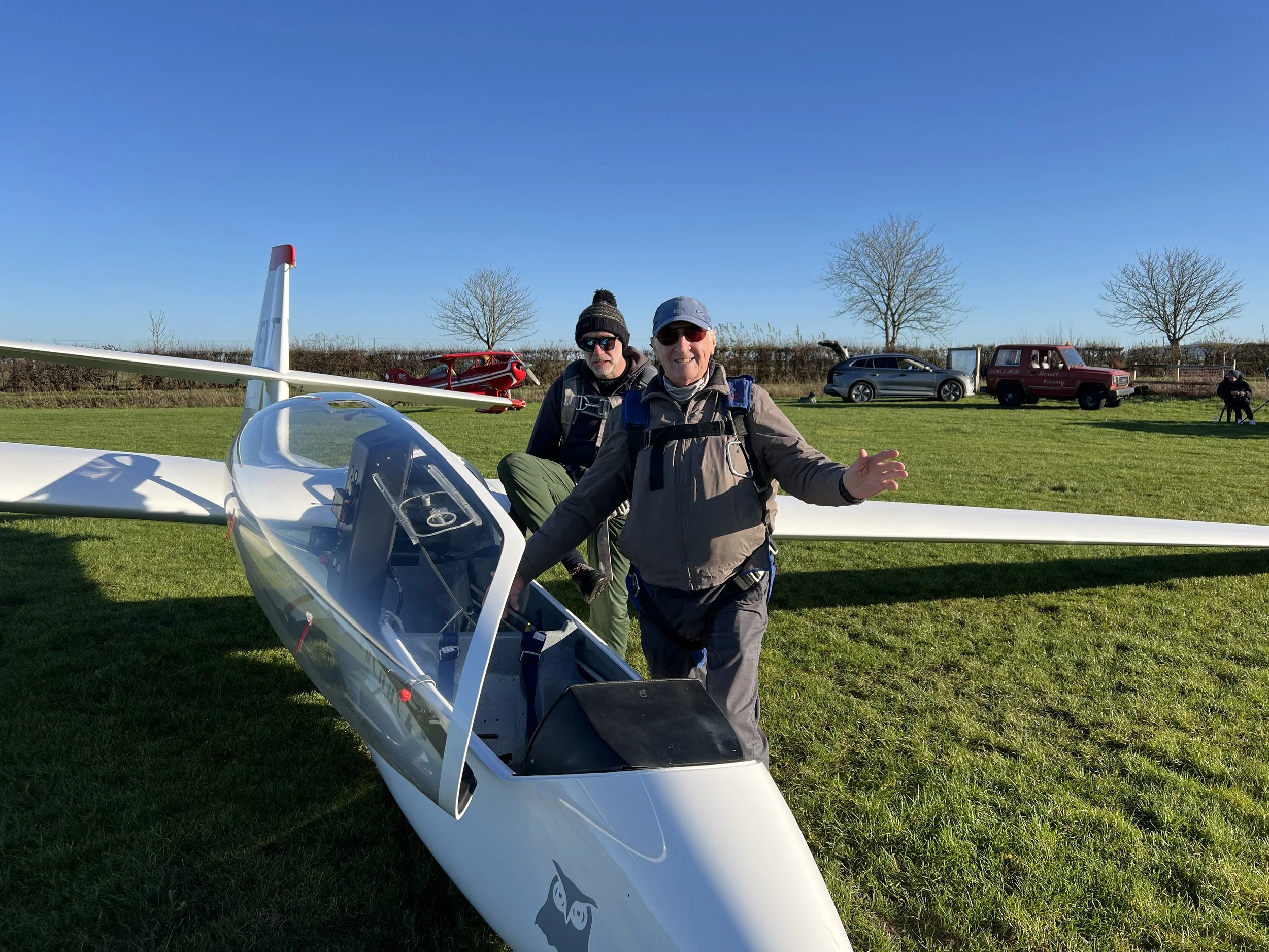 Our instructor, Barry, taking a student for some training
