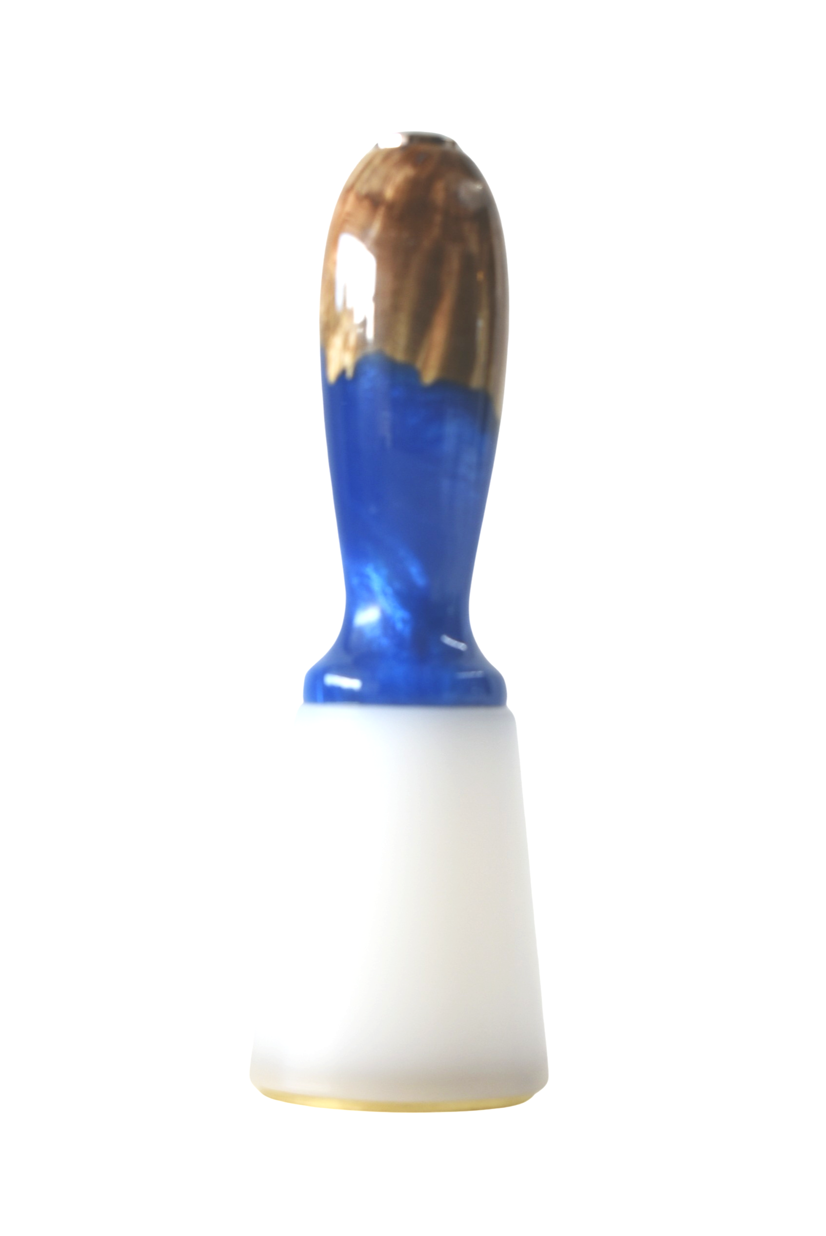 18oz Tapered Maul Maple Burl Blue Resin