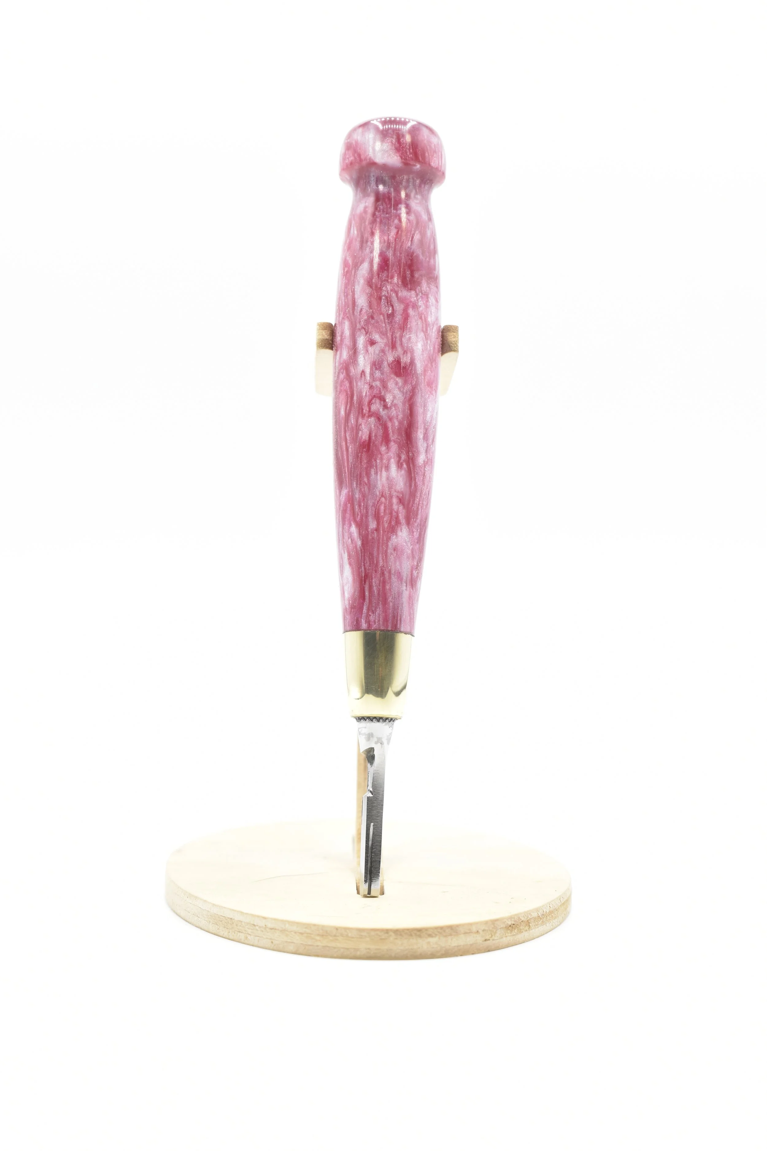 #3 Round Handle Scalpel – Pink Pearl Resin