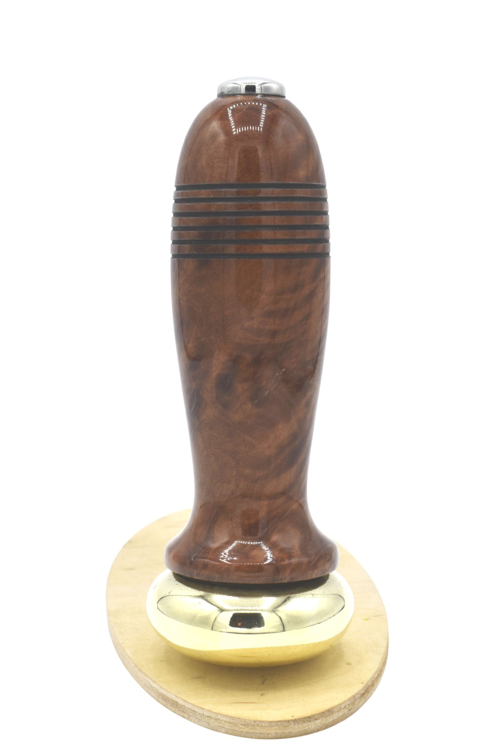 Bouncer Brass with Red Mallee Burl
